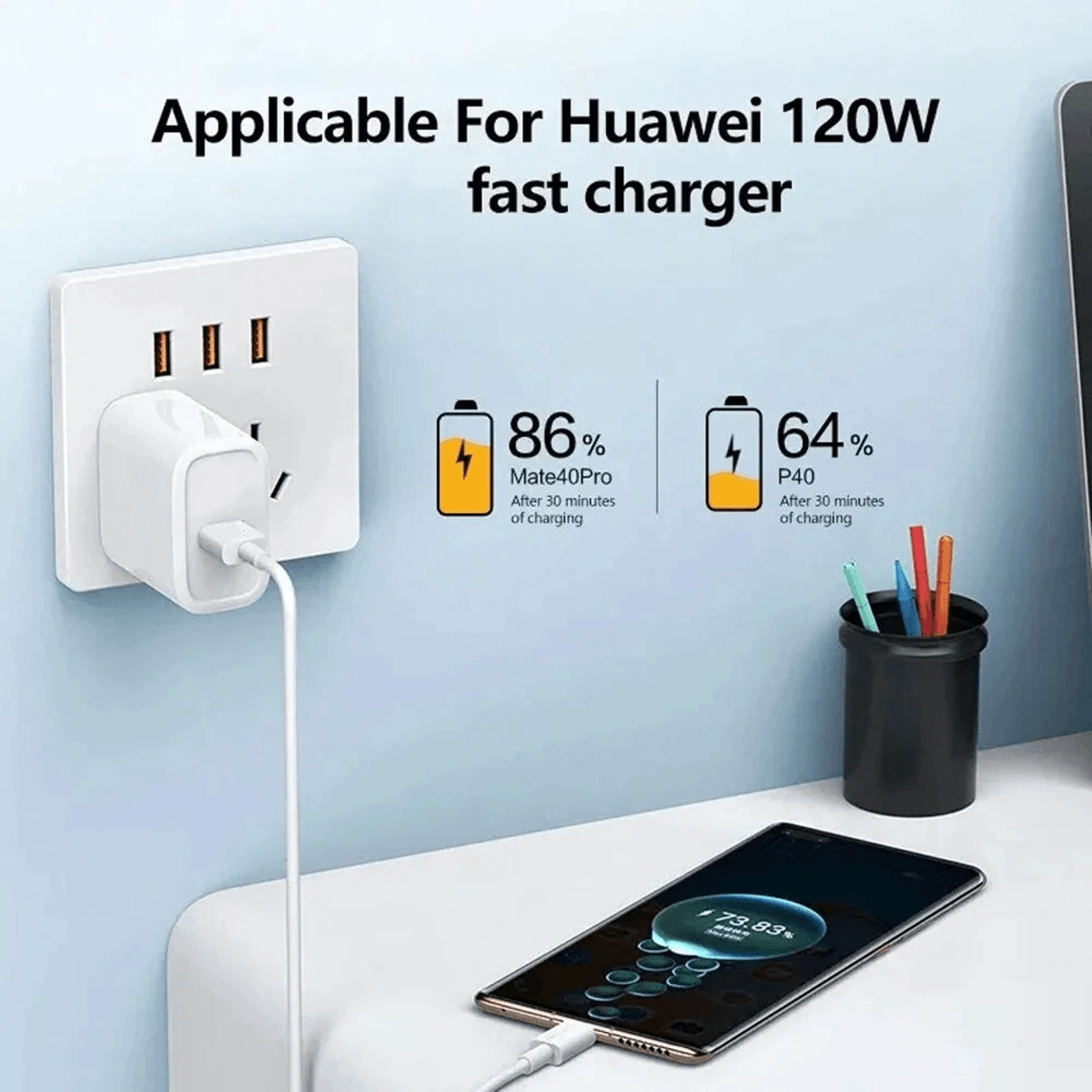 USB A To USB C Charging And Data Cable 3