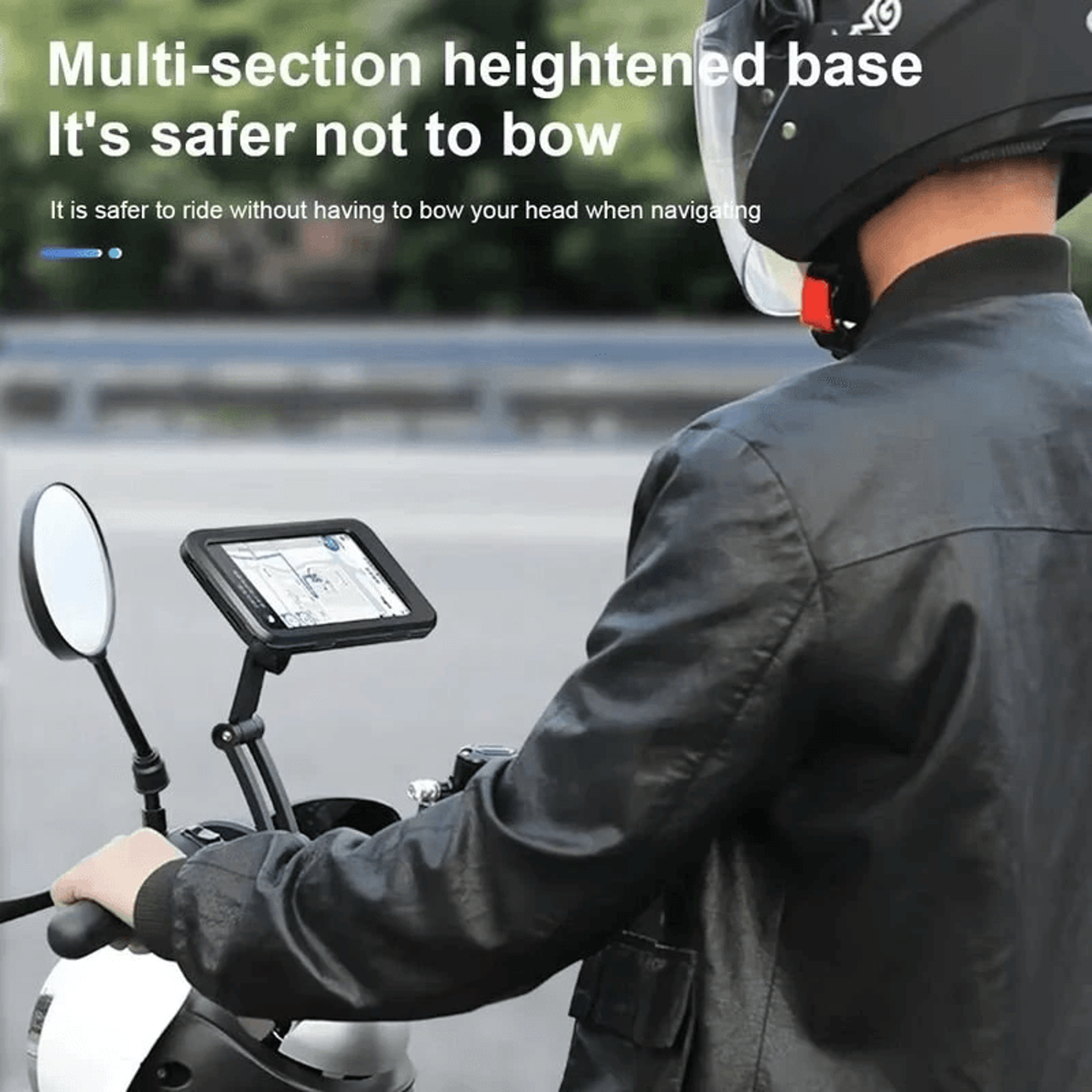 Waterproof Motorcycle Bicycle Phone Holder With Degree Adjustable Mount 5