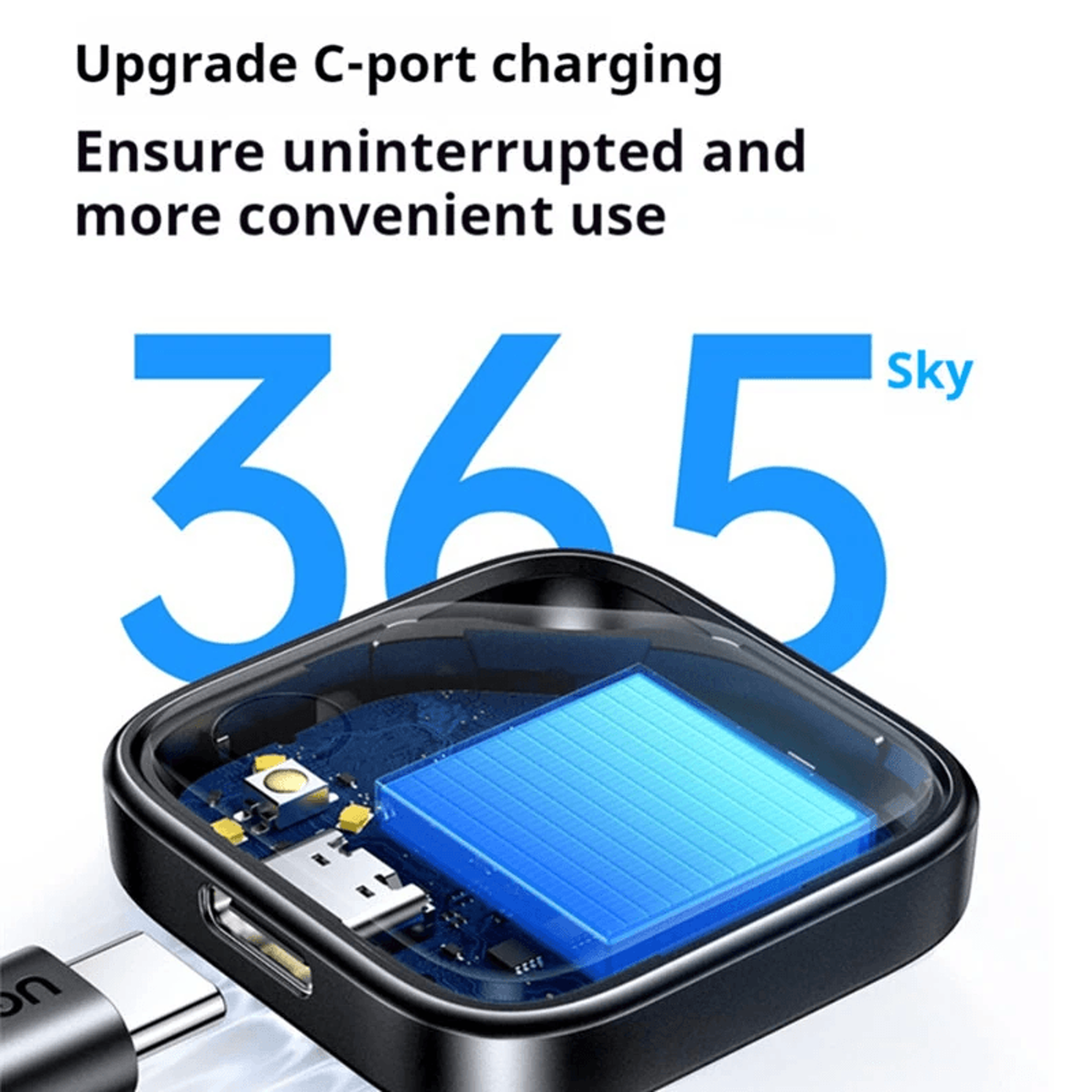Smart Bluetooth Tracker With Apple Find My USB C Charging And Day Standby 4