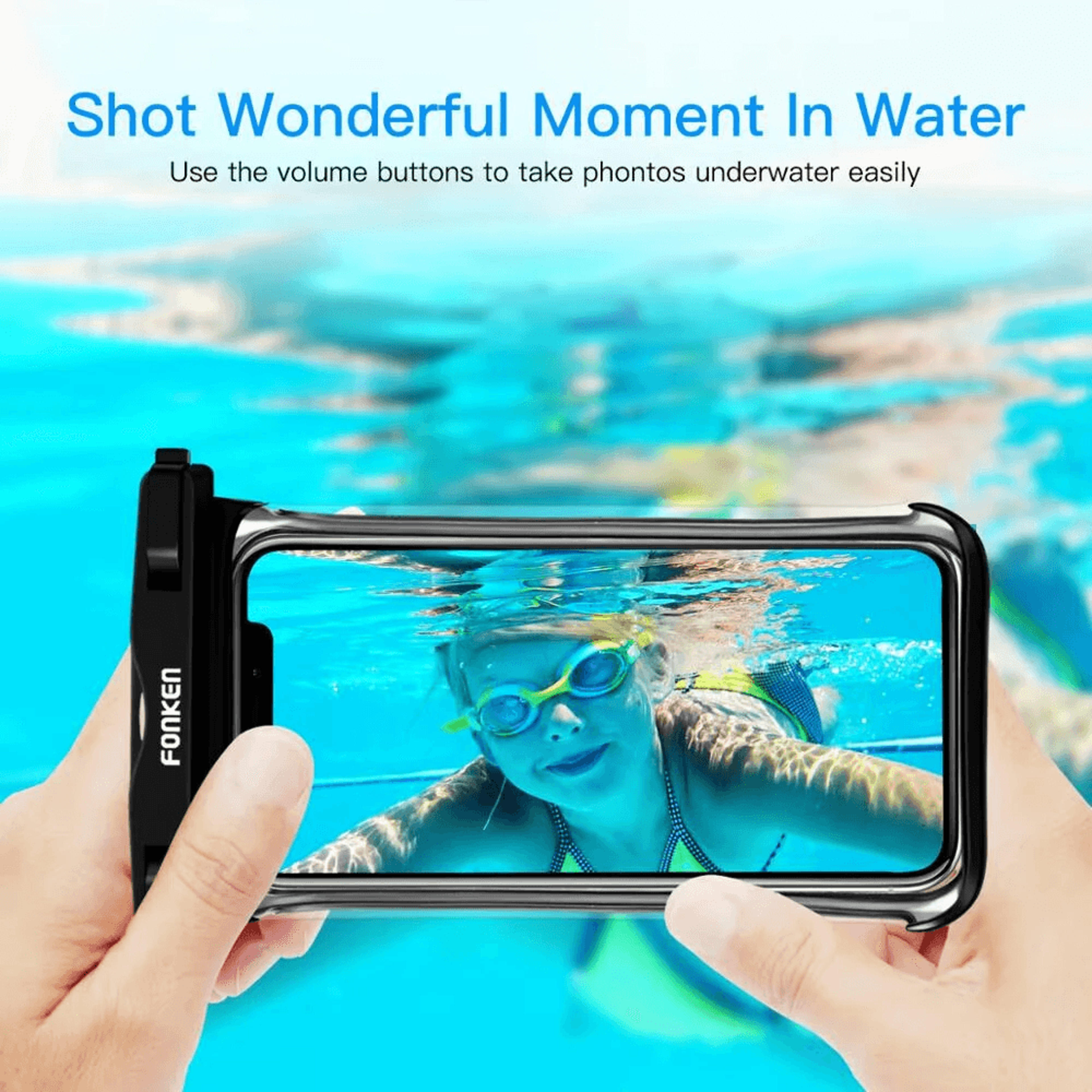 Waterproof Phone Pouch with Clear Touch Screen and Lanyard for Phones – view 5