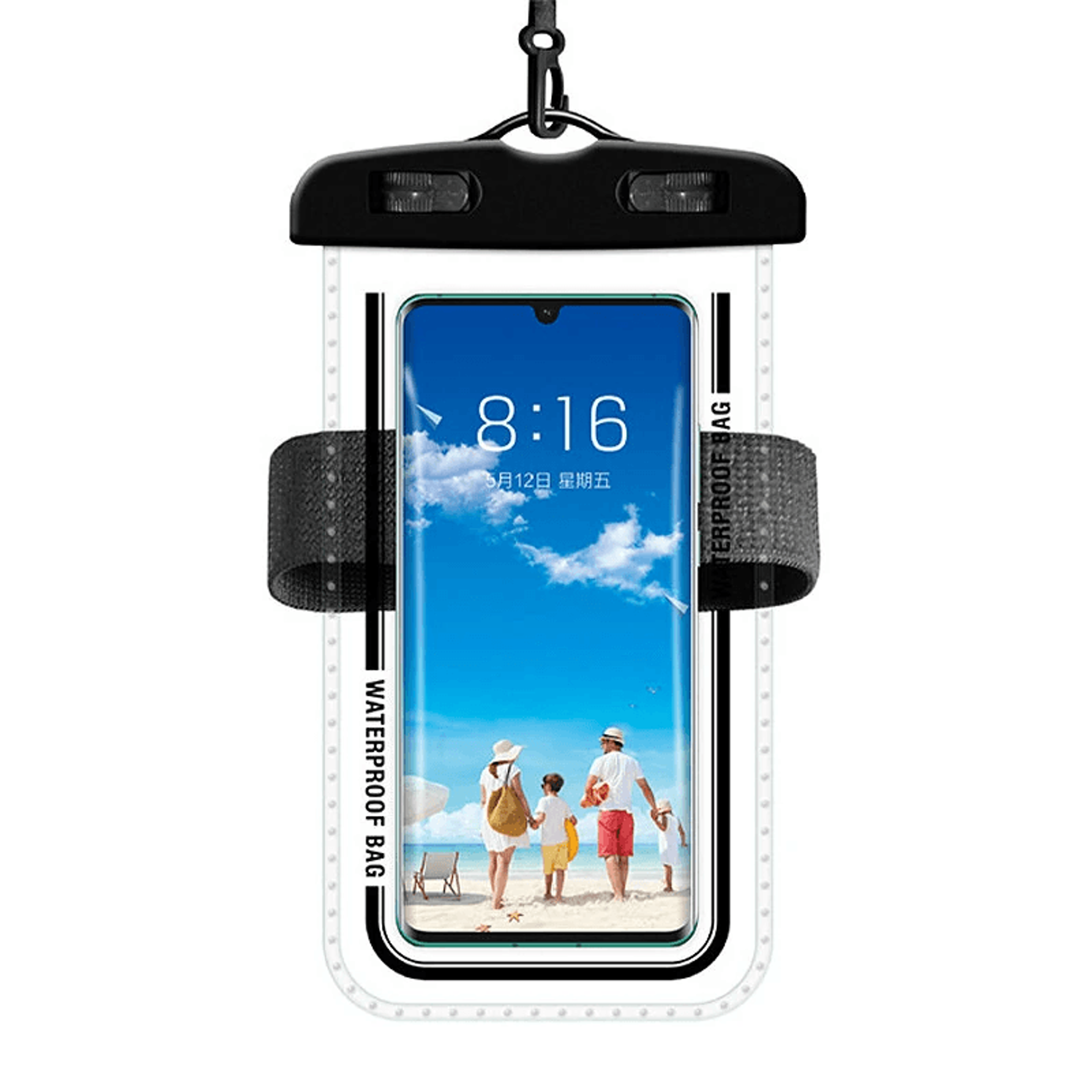 Waterproof Phone Pouch With Armband For Phones 0