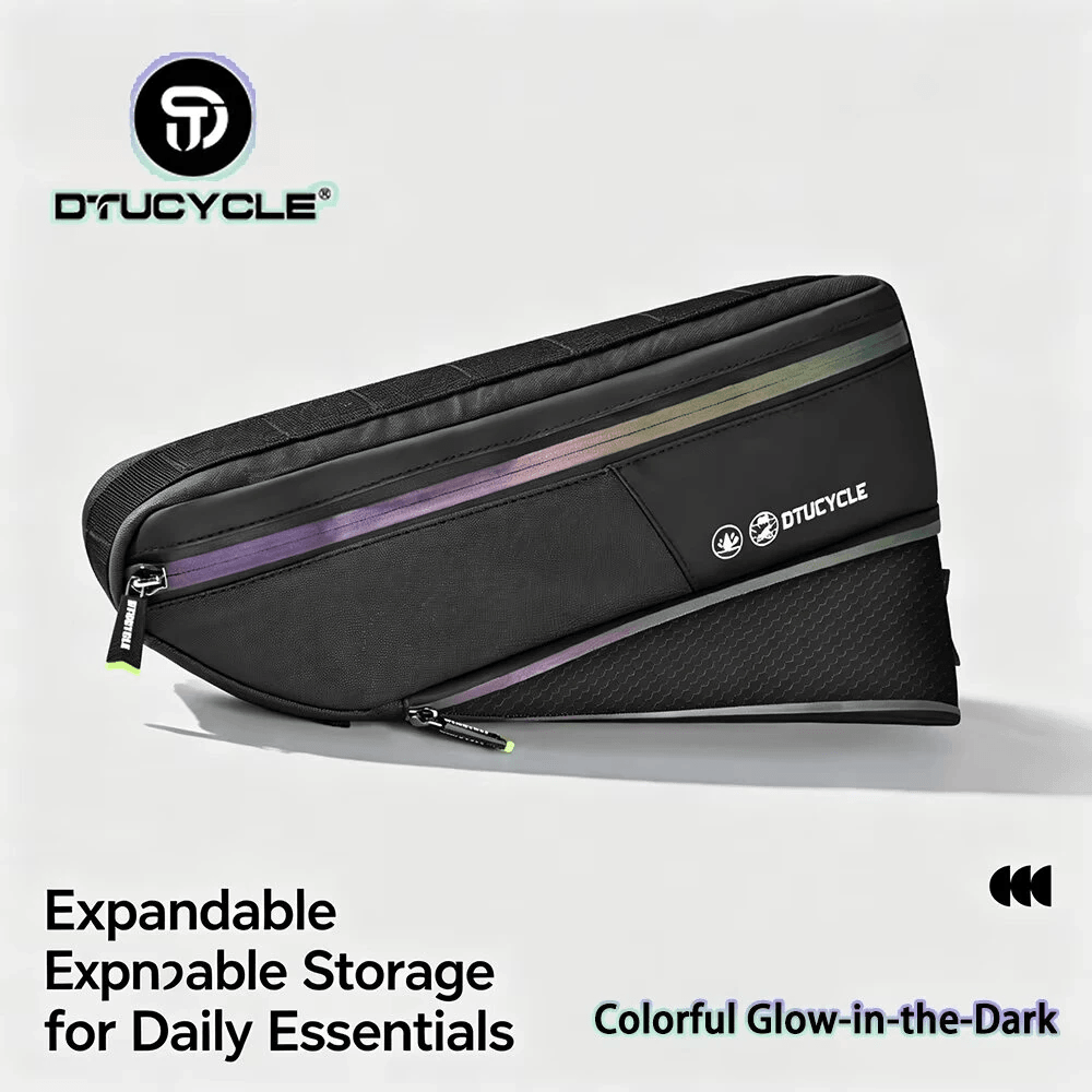 Expandable Waterproof Bicycle Frame Bag With Reflective Strip 5