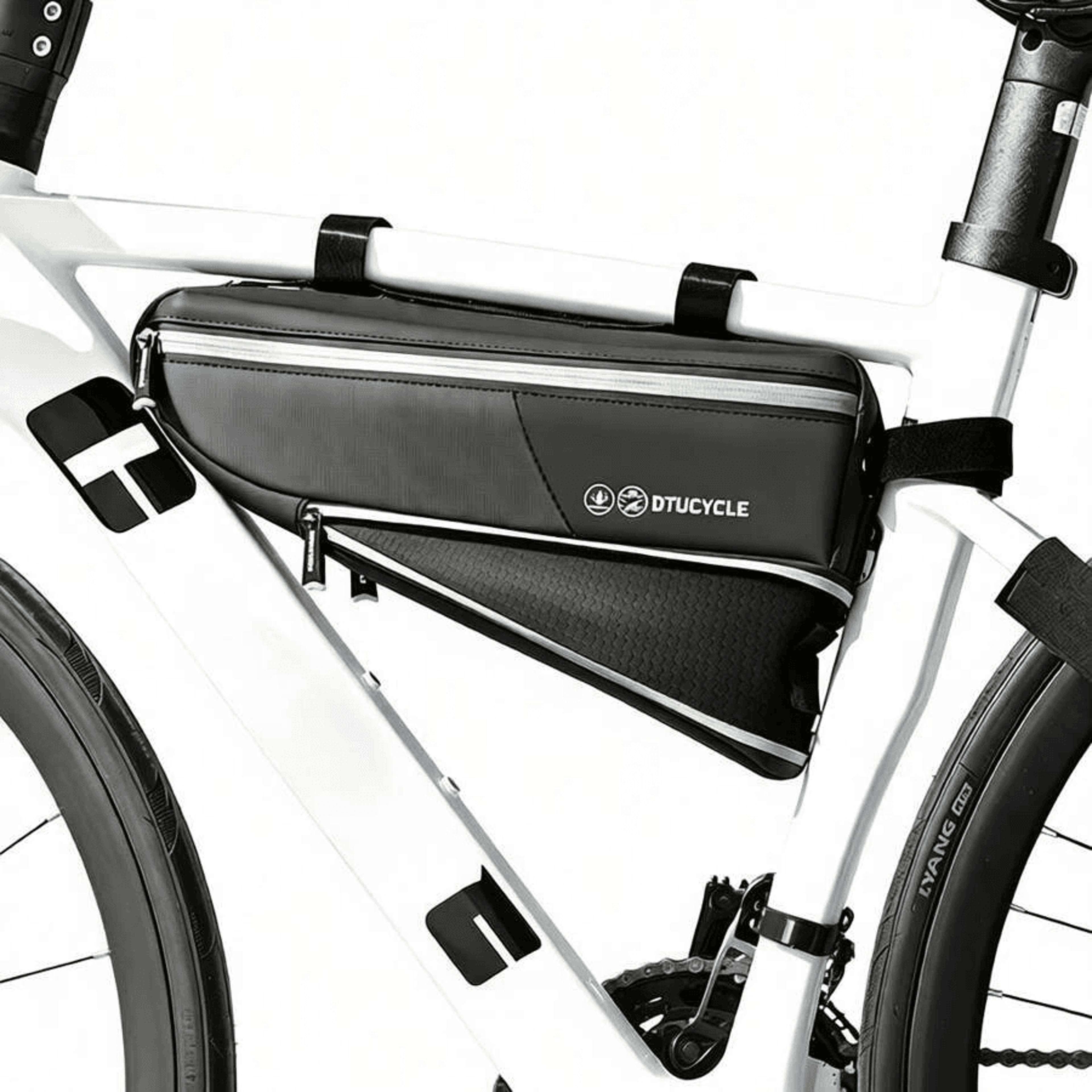 Expandable Waterproof Bicycle Frame Bag With Reflective Strip 0