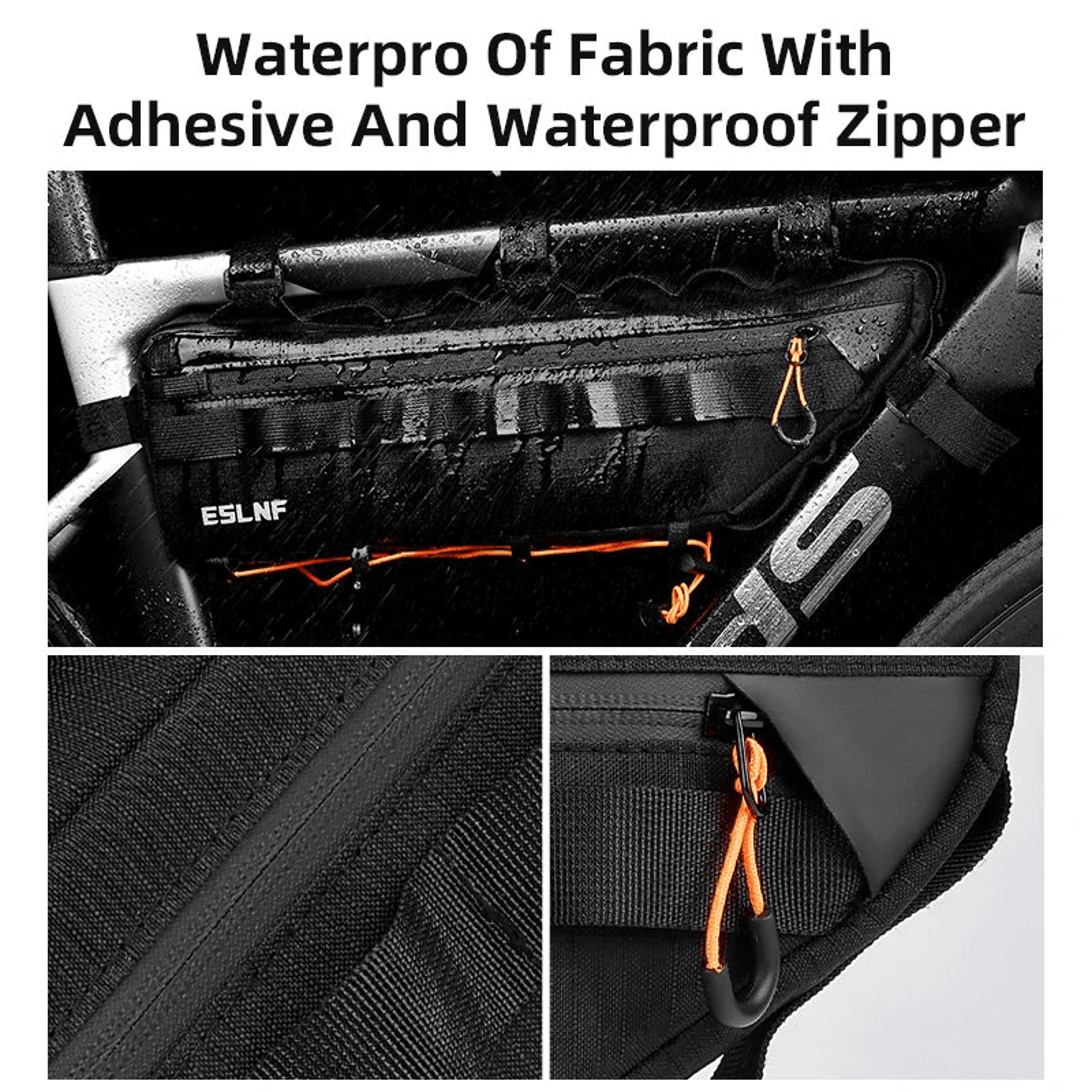 Waterproof Bicycle Frame Bag With Multi Point Mounting 2