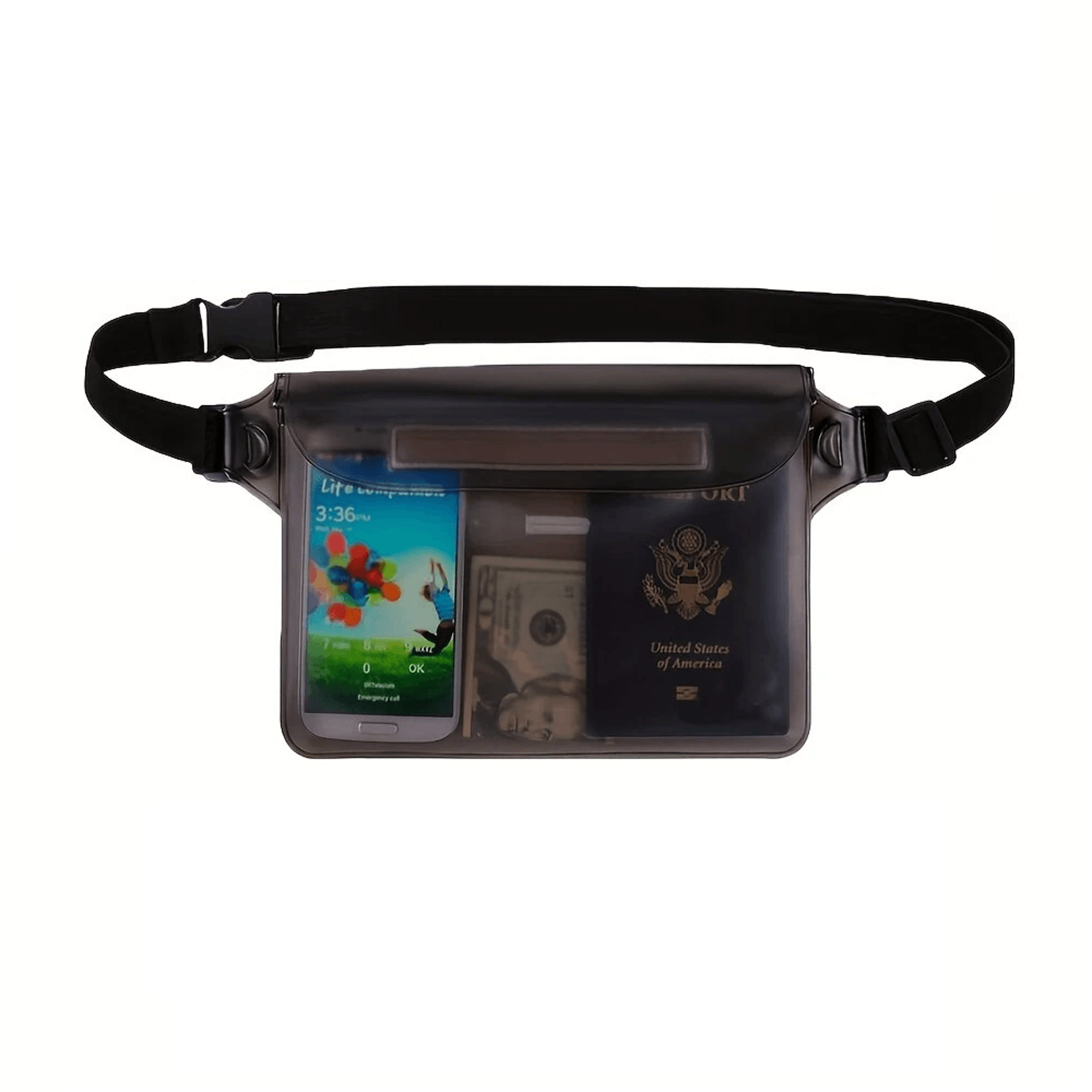 Waterproof Touchscreen Phone Waist Bag With Adjustable Strap 0