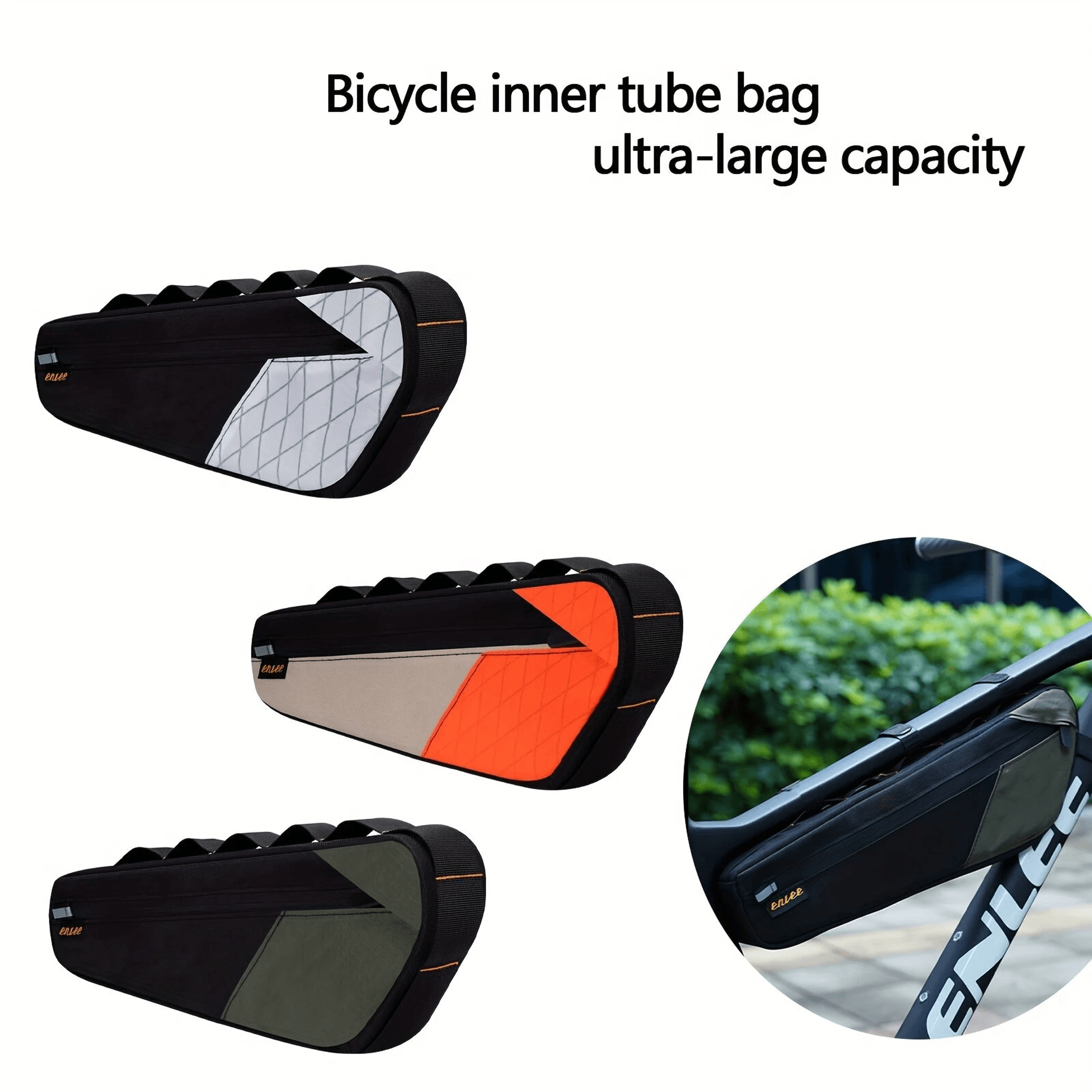 Waterproof Bike Frame Bag With Reflective Strip 4