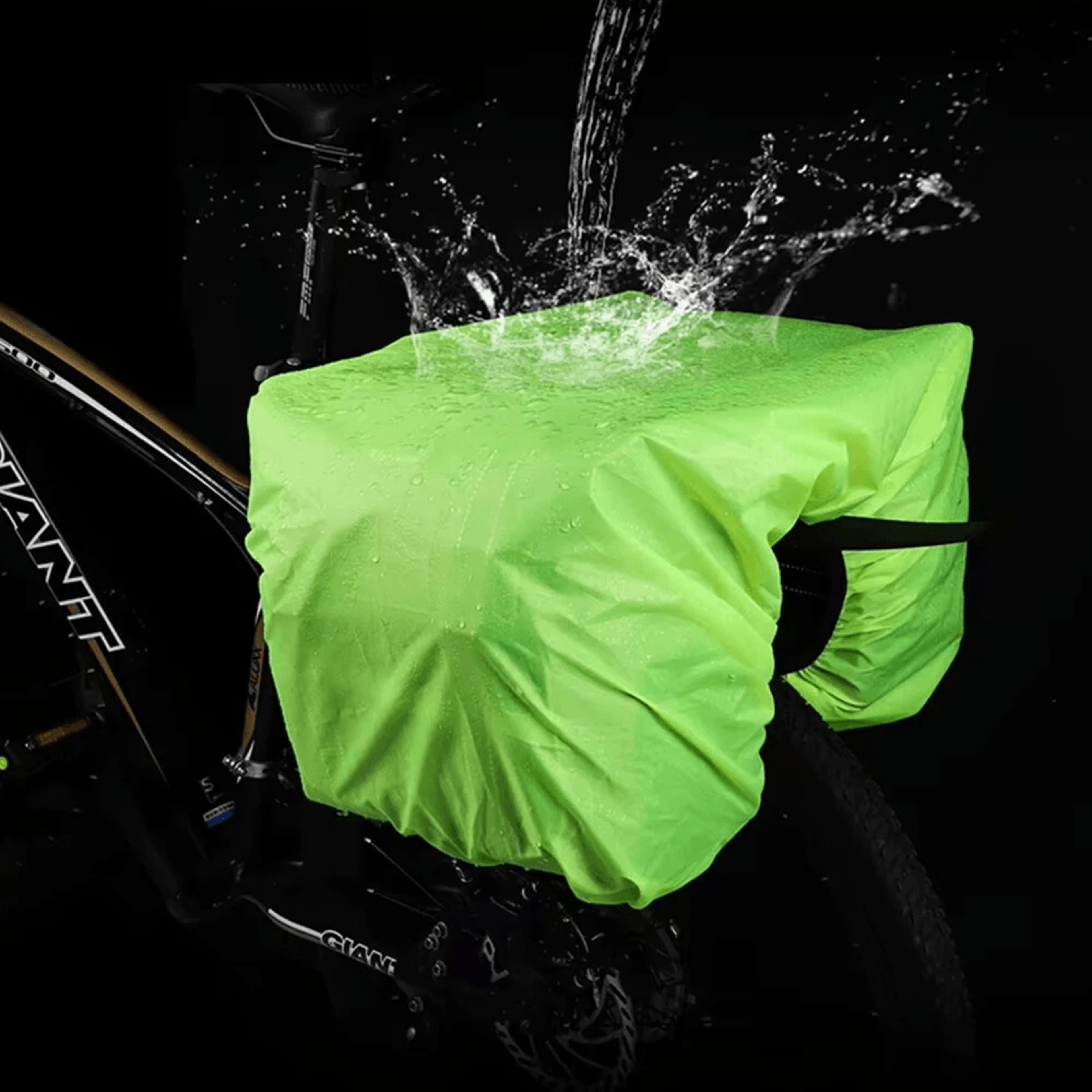 Double Bicycle Pannier Bag With Rain Cover And Side Pockets 2
