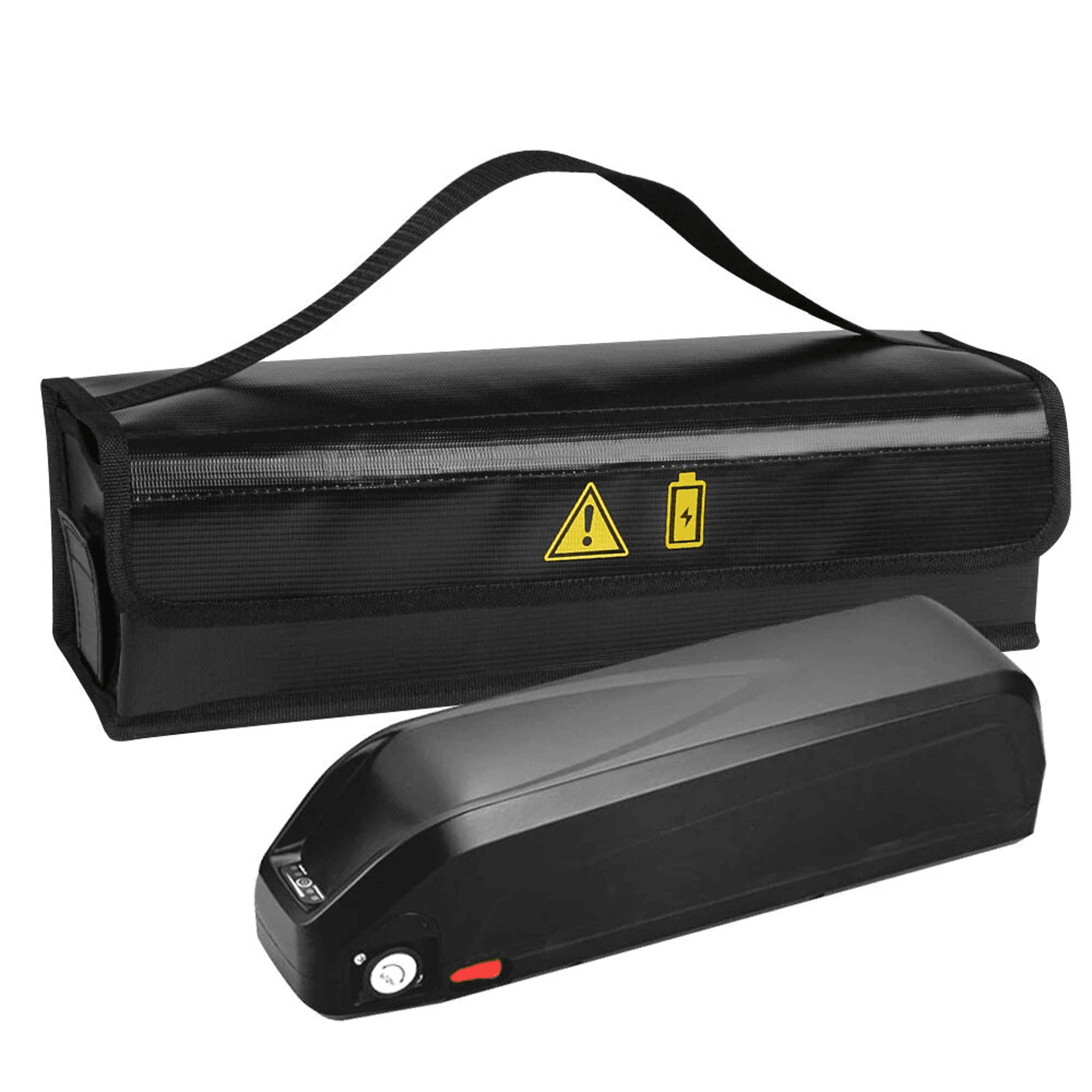 Portable E Bike Battery Safety Bag Fireproof Waterproof Tote With Charging Port 0