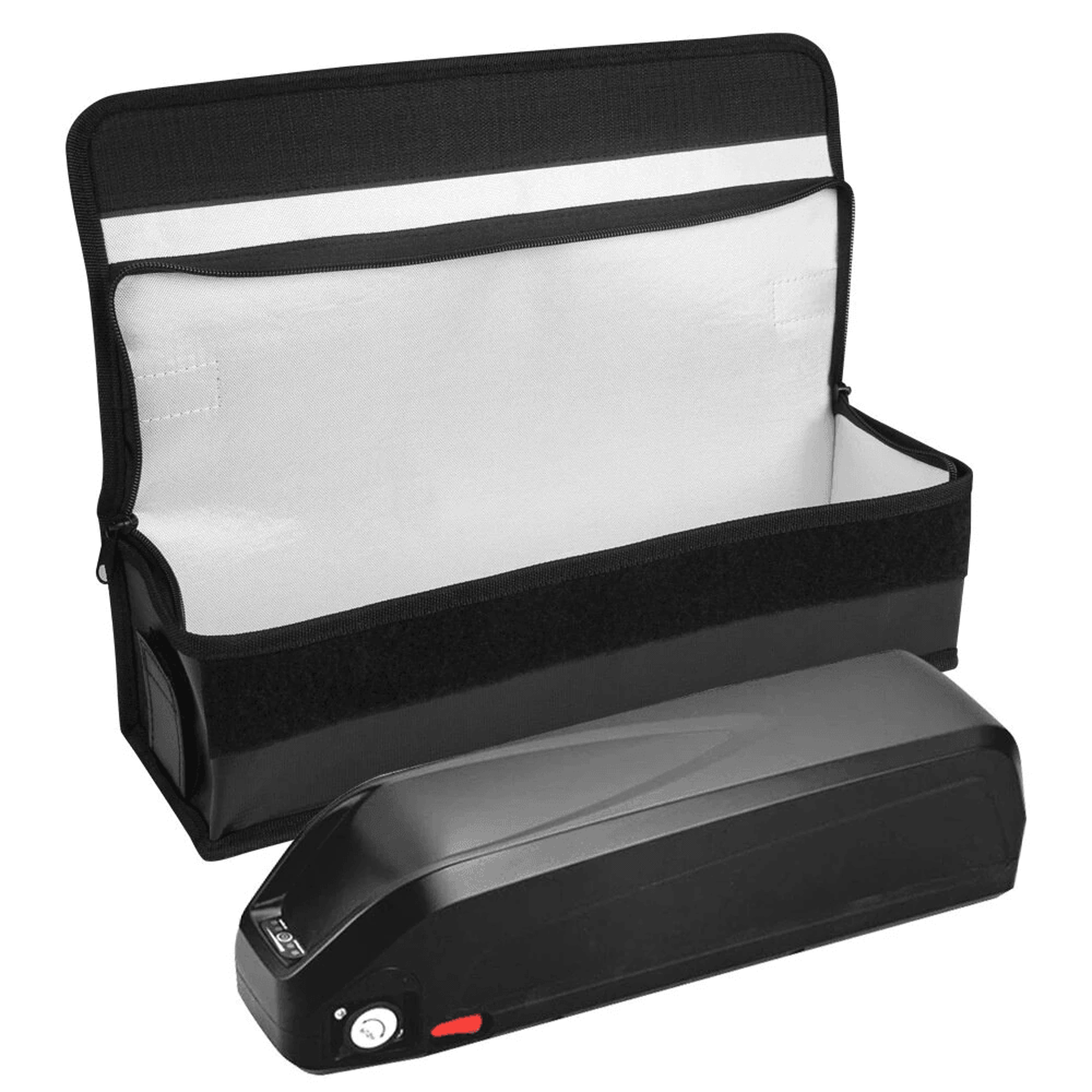 Portable E Bike Battery Safety Bag Fireproof Waterproof Tote With Charging Port 6