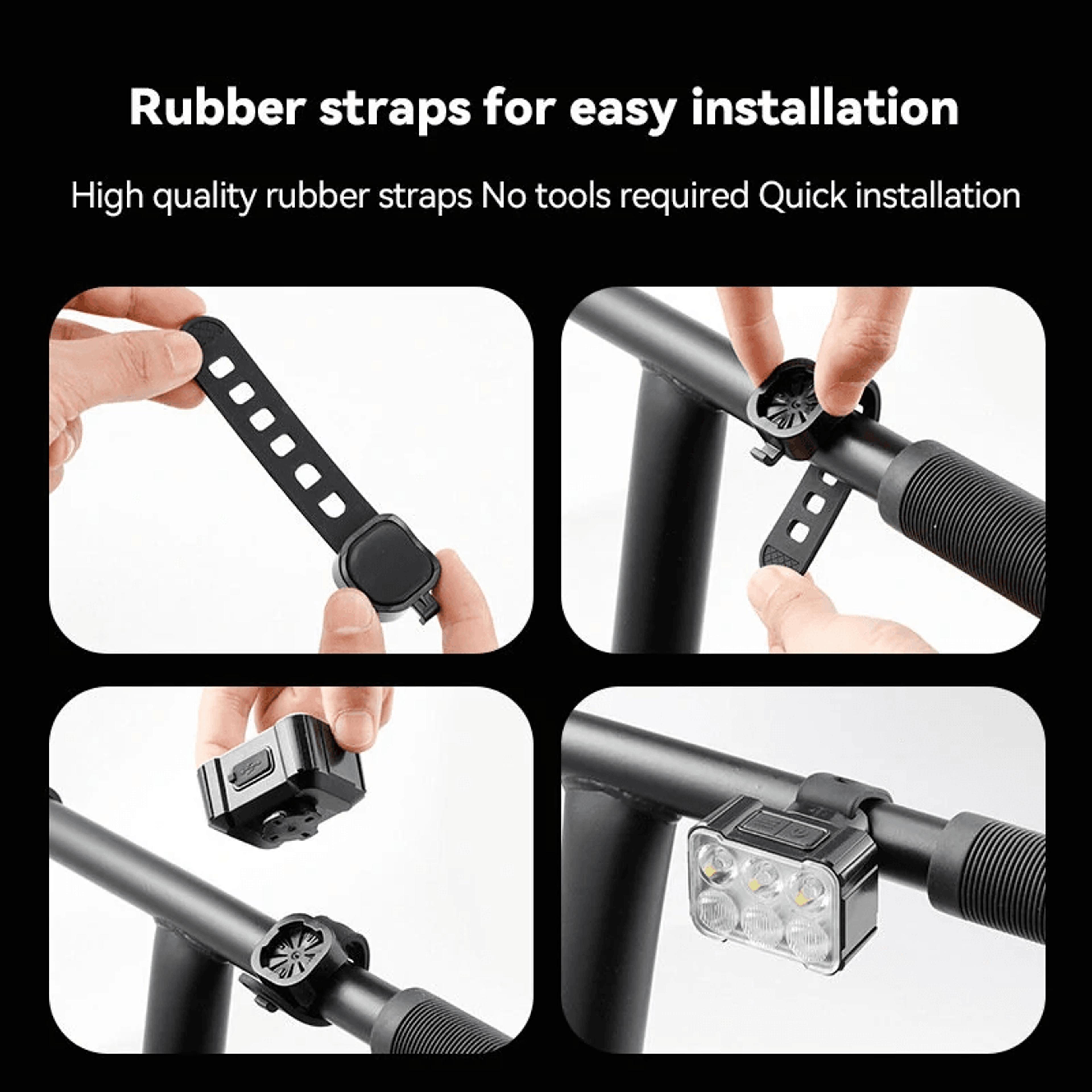 USB Rechargeable Bicycle Light With Type C Charging 2