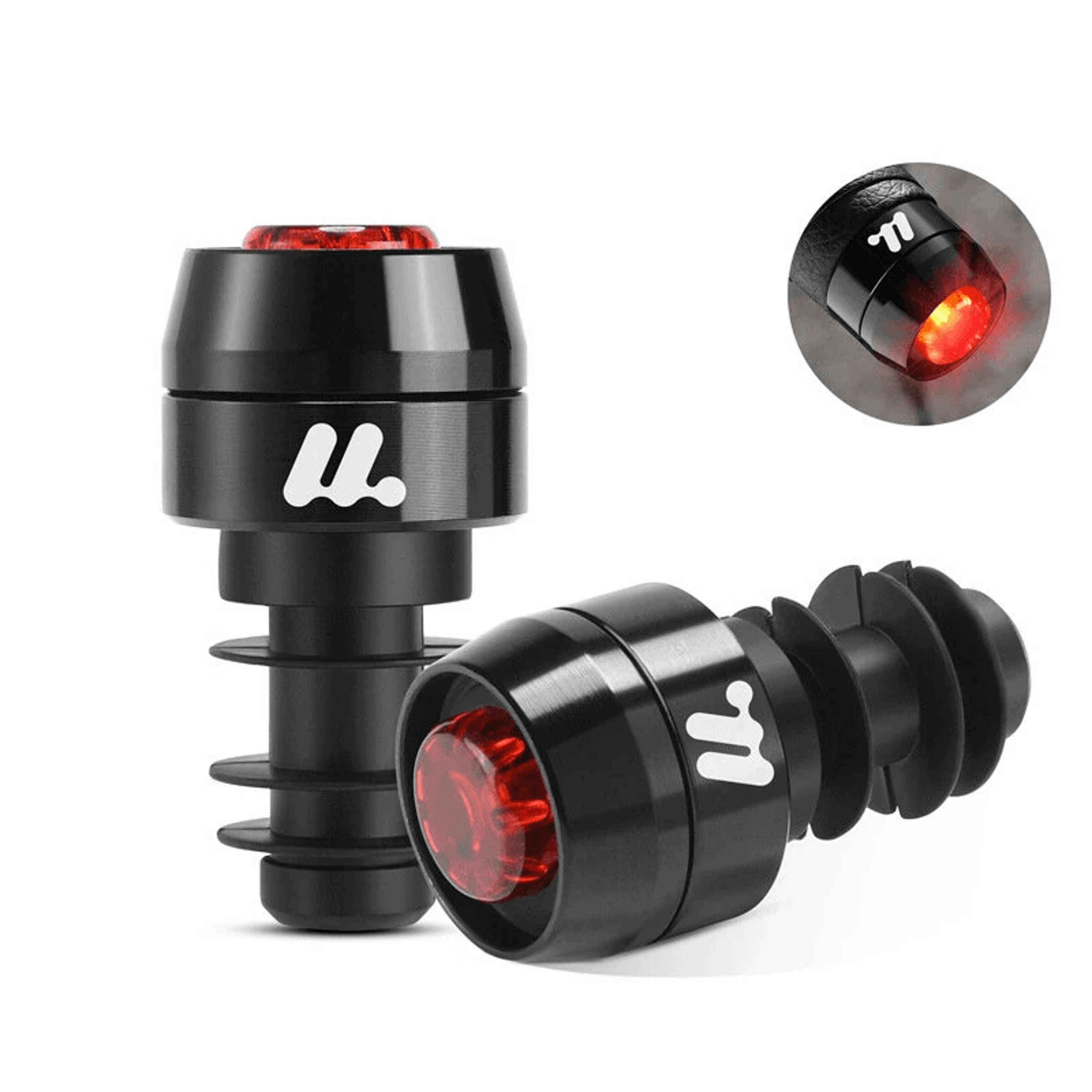 Bicycle Handlebar Plug Warning Lights With Lighting Modes 9