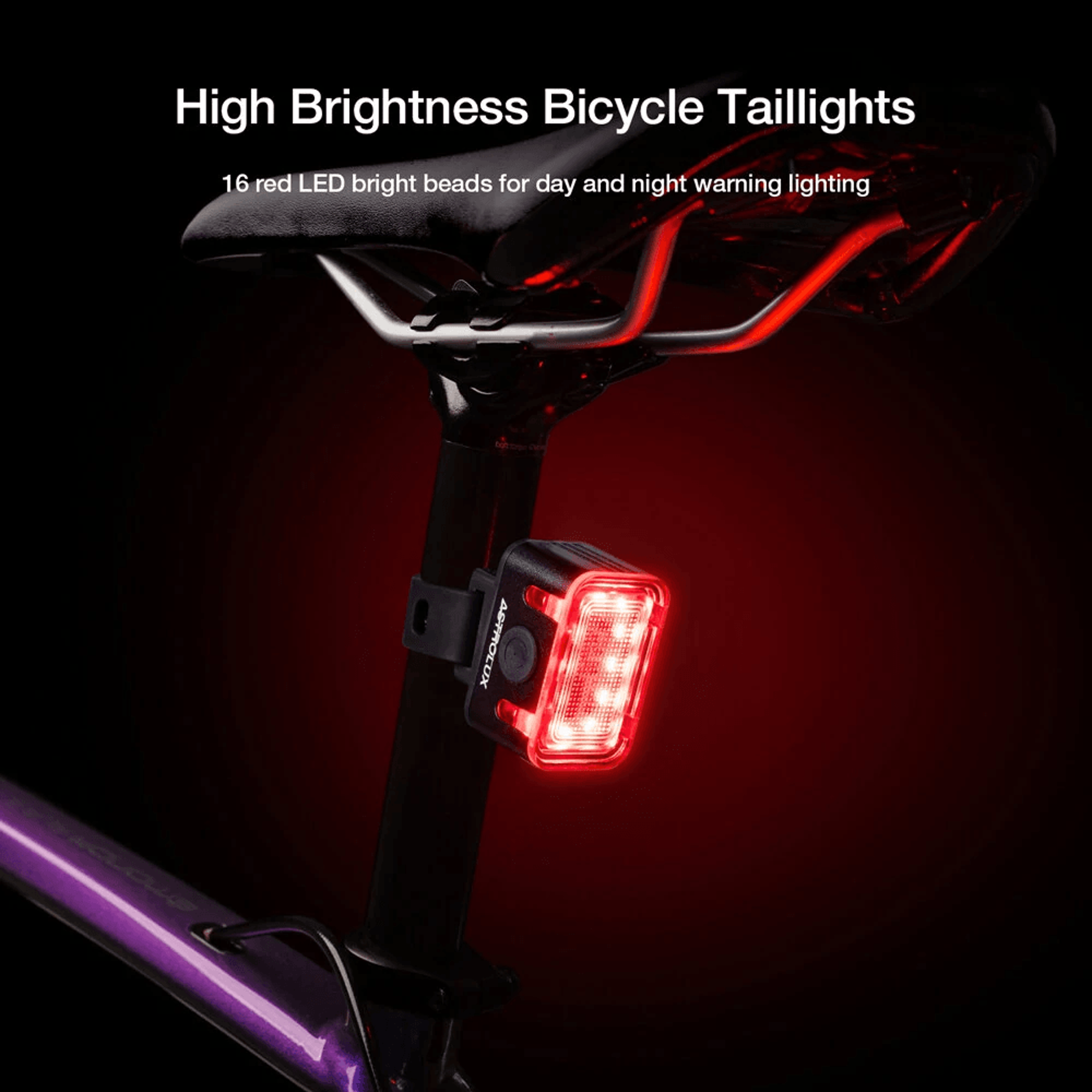 USB C Rechargeable Bike Tail Light With Lighting Modes And Waterproof Design 2