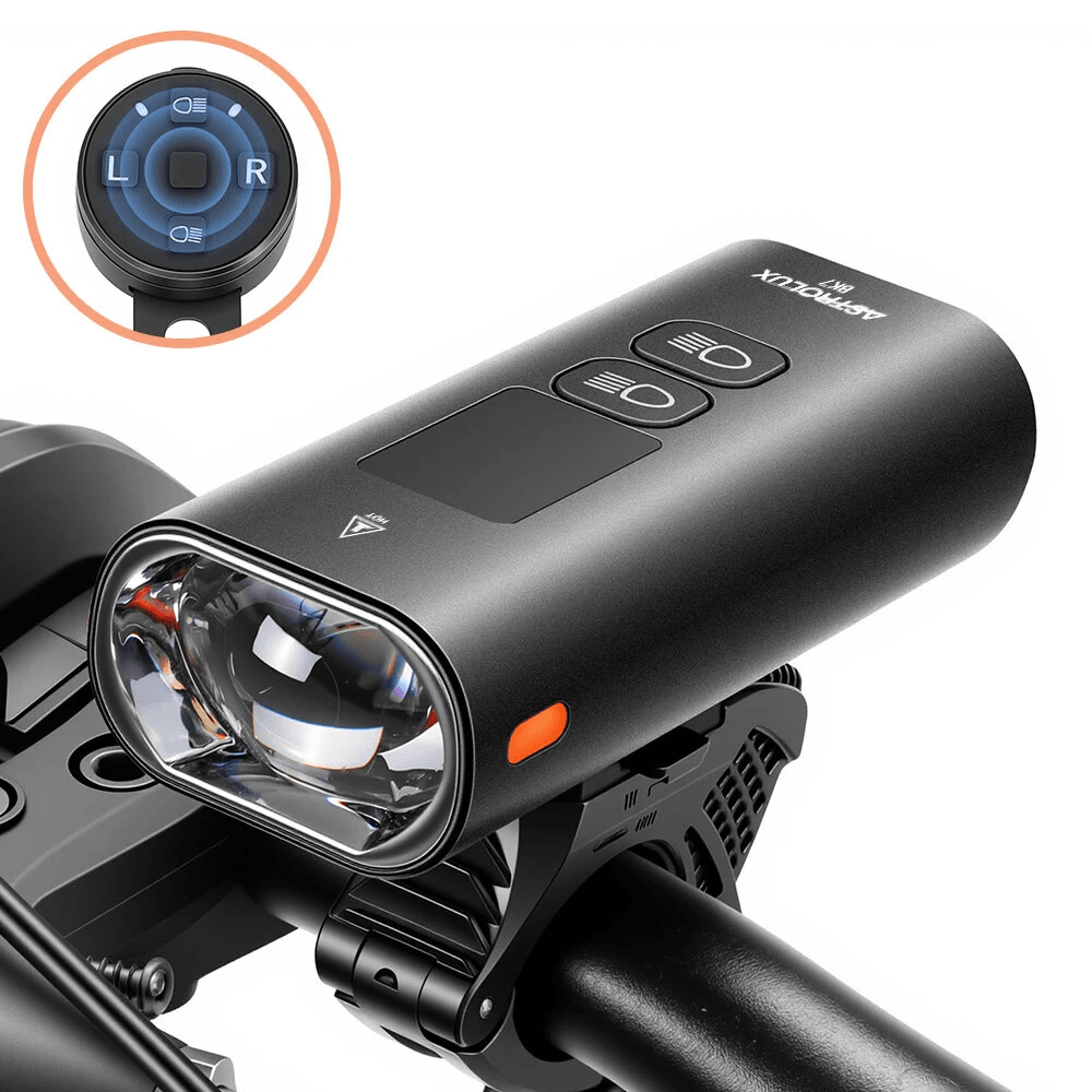 Wireless Remote Rechargeable Bike Headlight Lumen 9