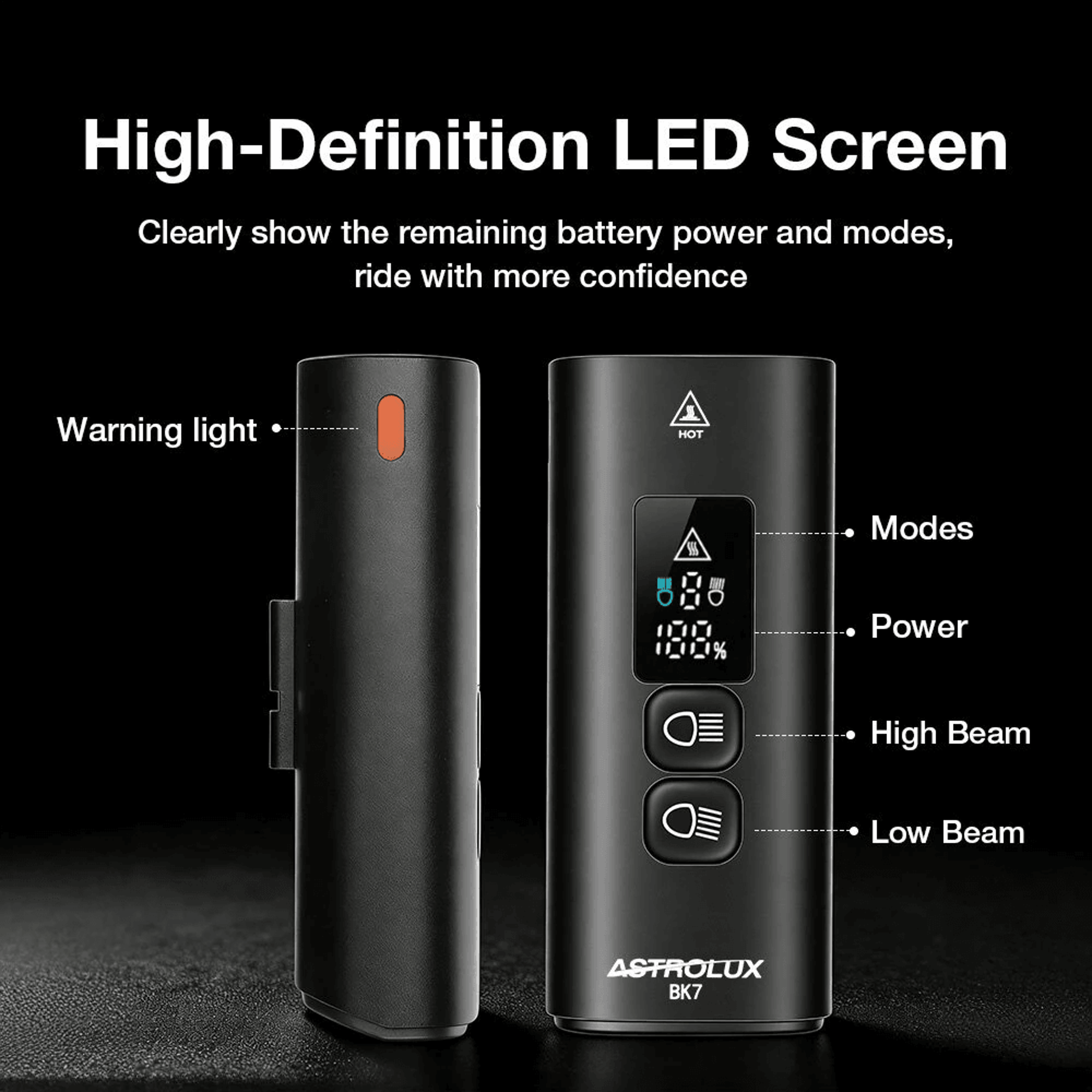 Wireless Remote Rechargeable Bike Headlight Lumen 7