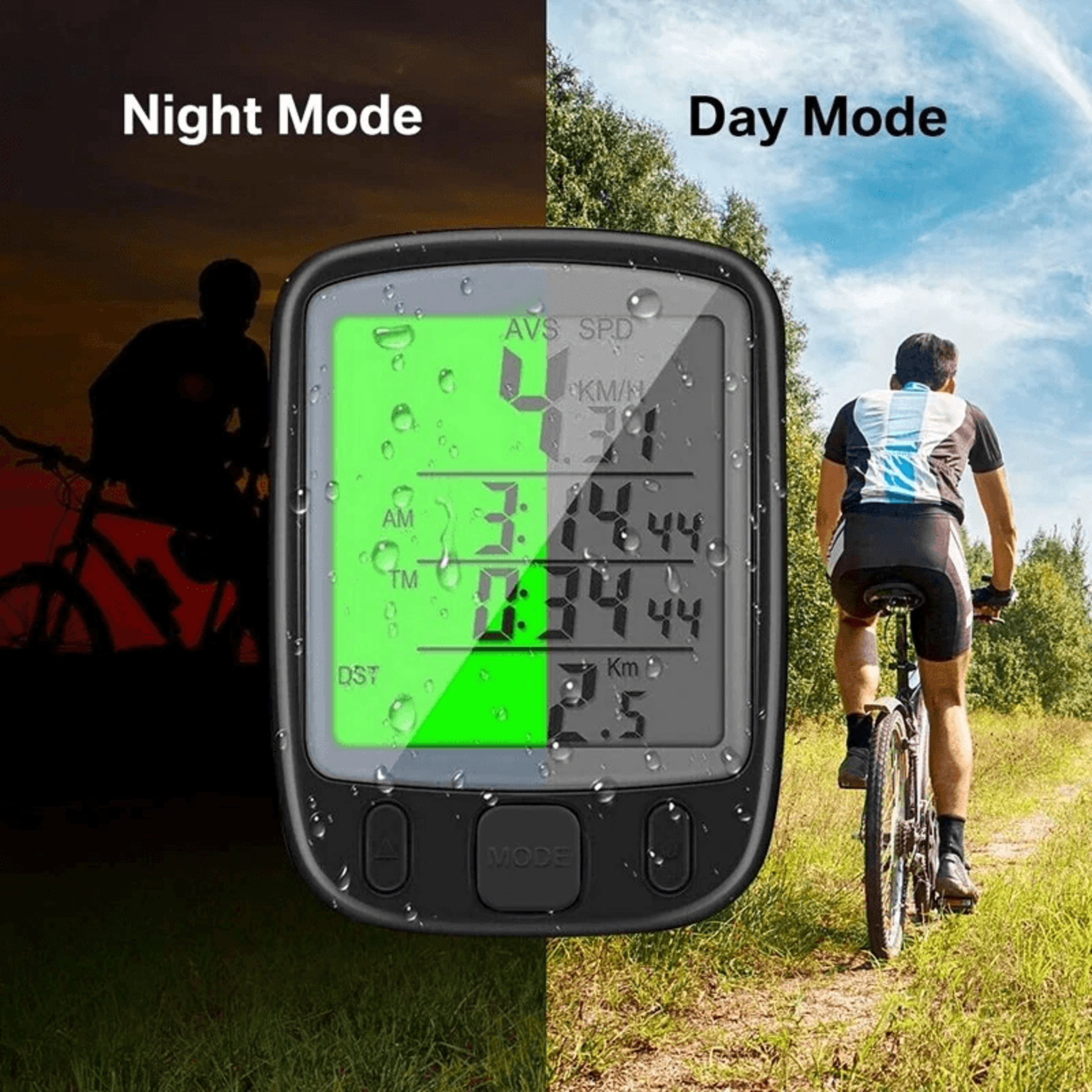 Digital Bicycle Computer With LCD Backlight ANT Support And Waterproof Design 2