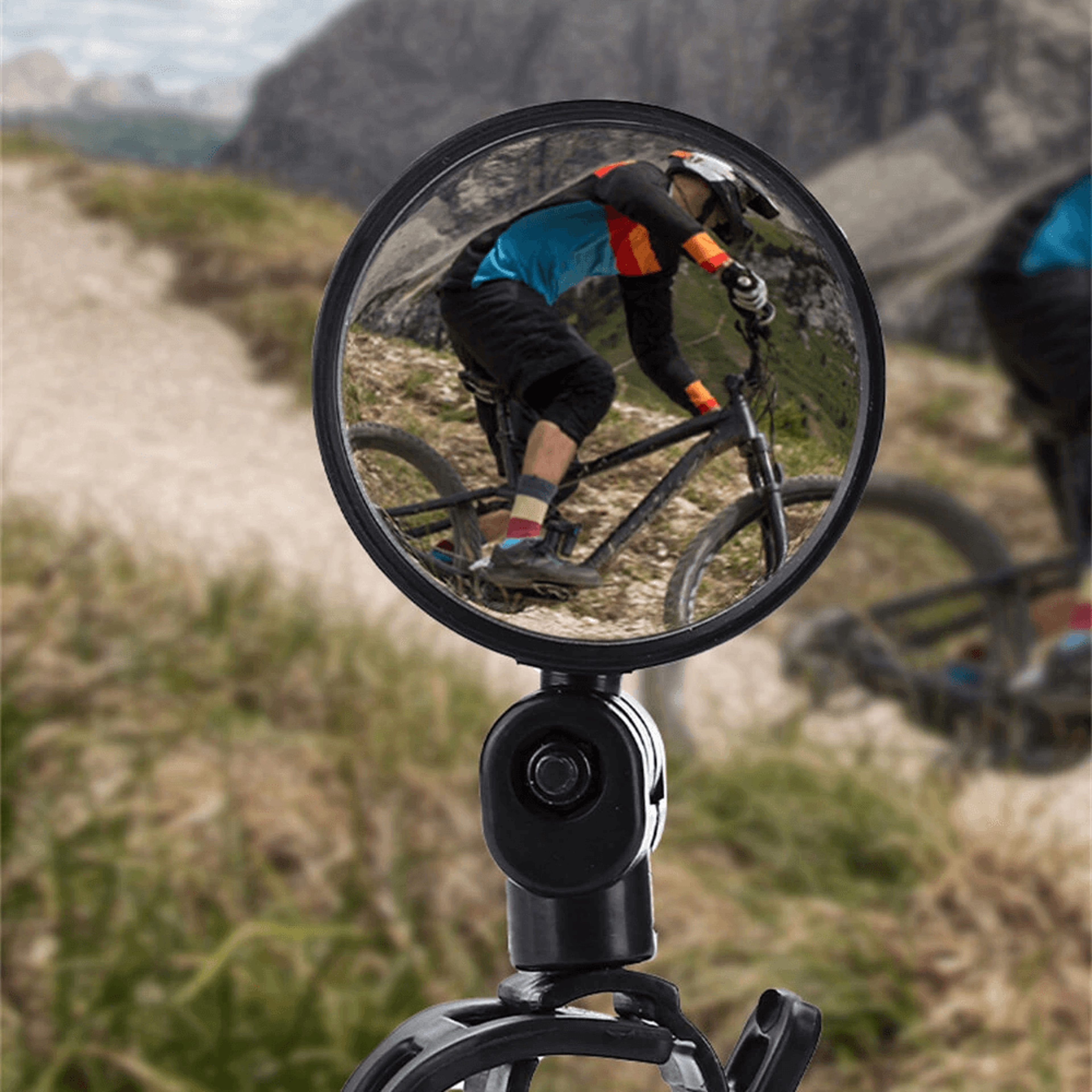 Adjustable Bicycle Rearview Mirror Set With Convex Wide Angle View 2