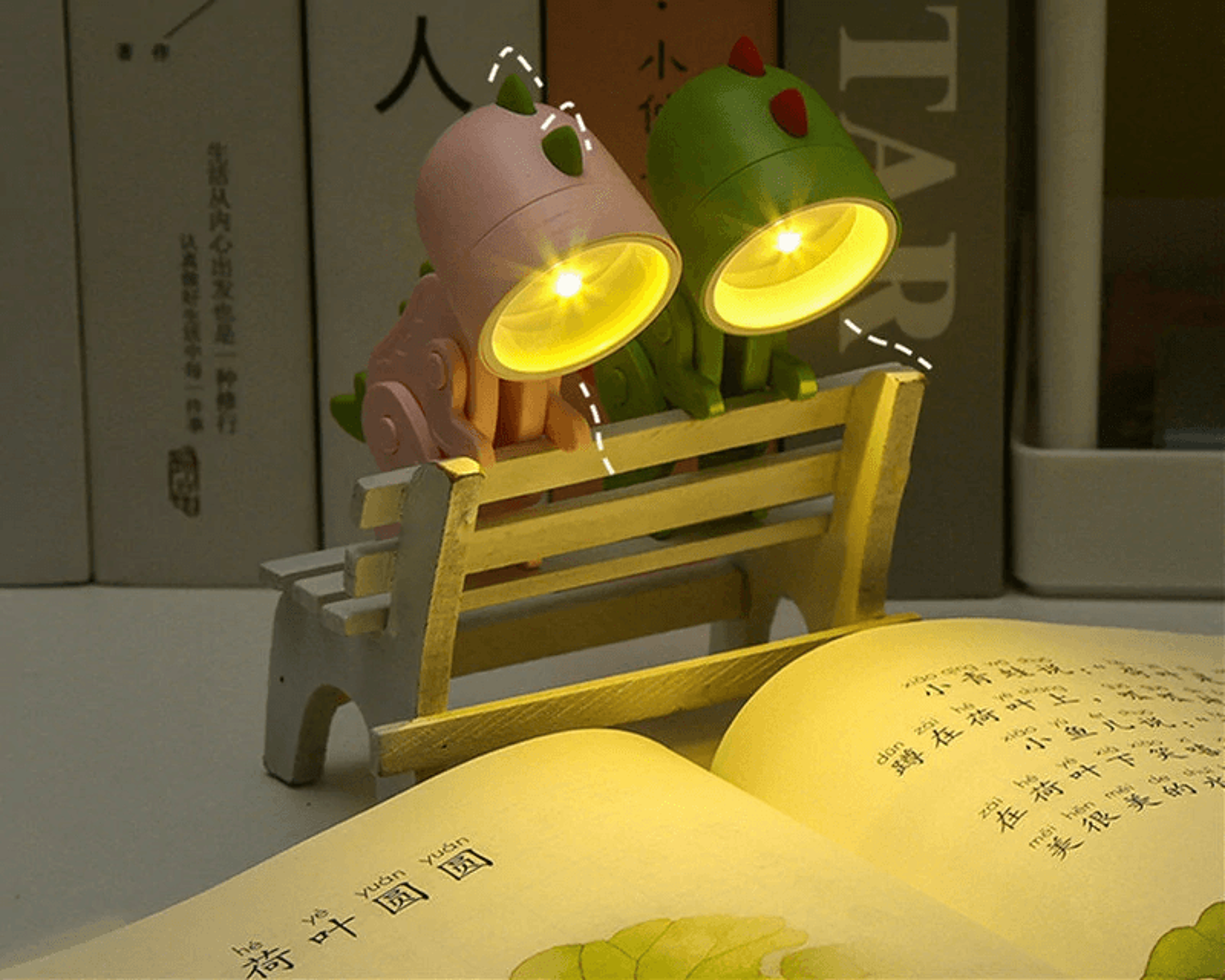 Mini Dinosaur LED Night Light With Flexible Limbs And Phone Holder 3