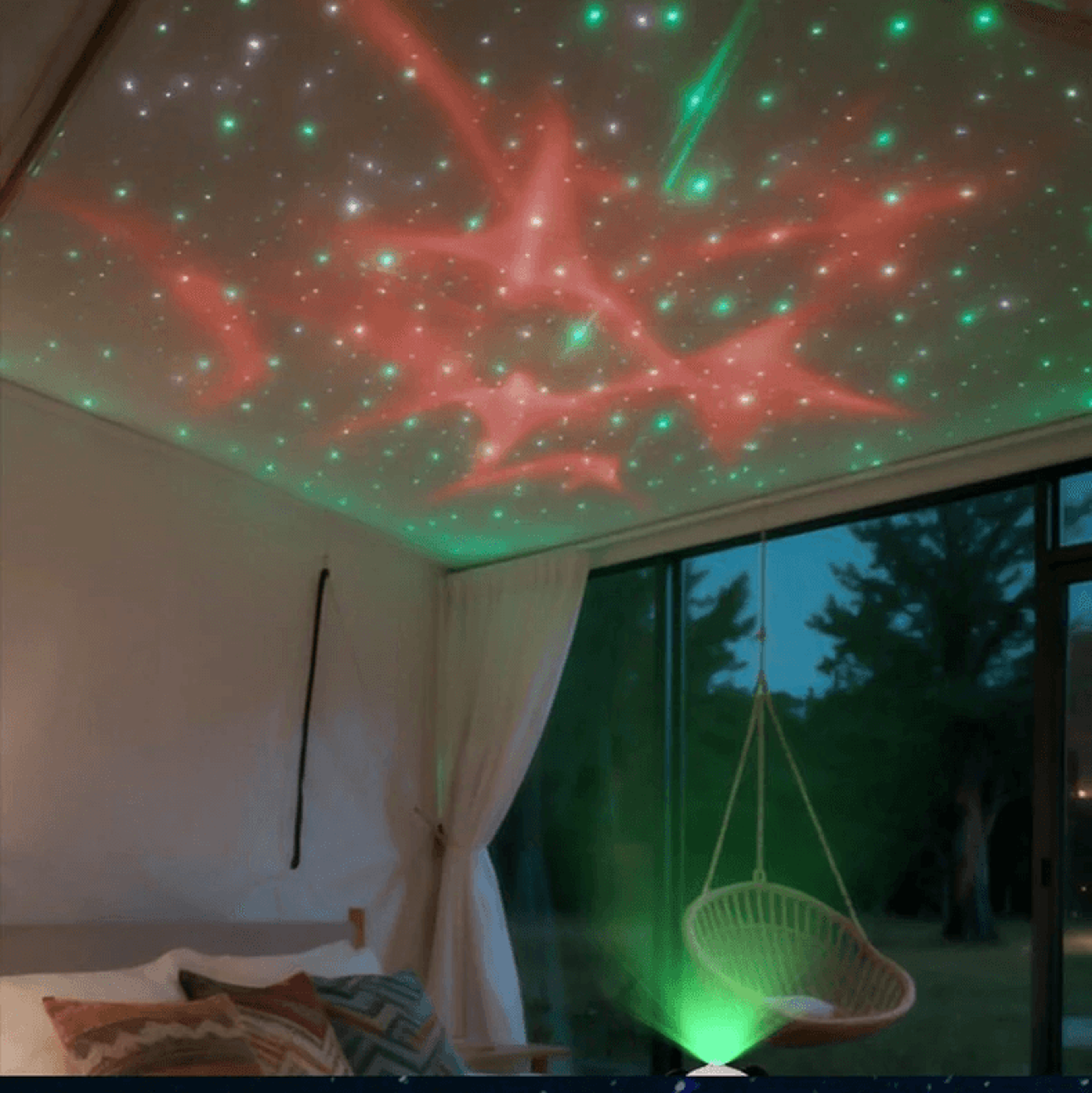 Panda Spaceman LED Galaxy Projector Night Light With Bluetooth Speaker 3