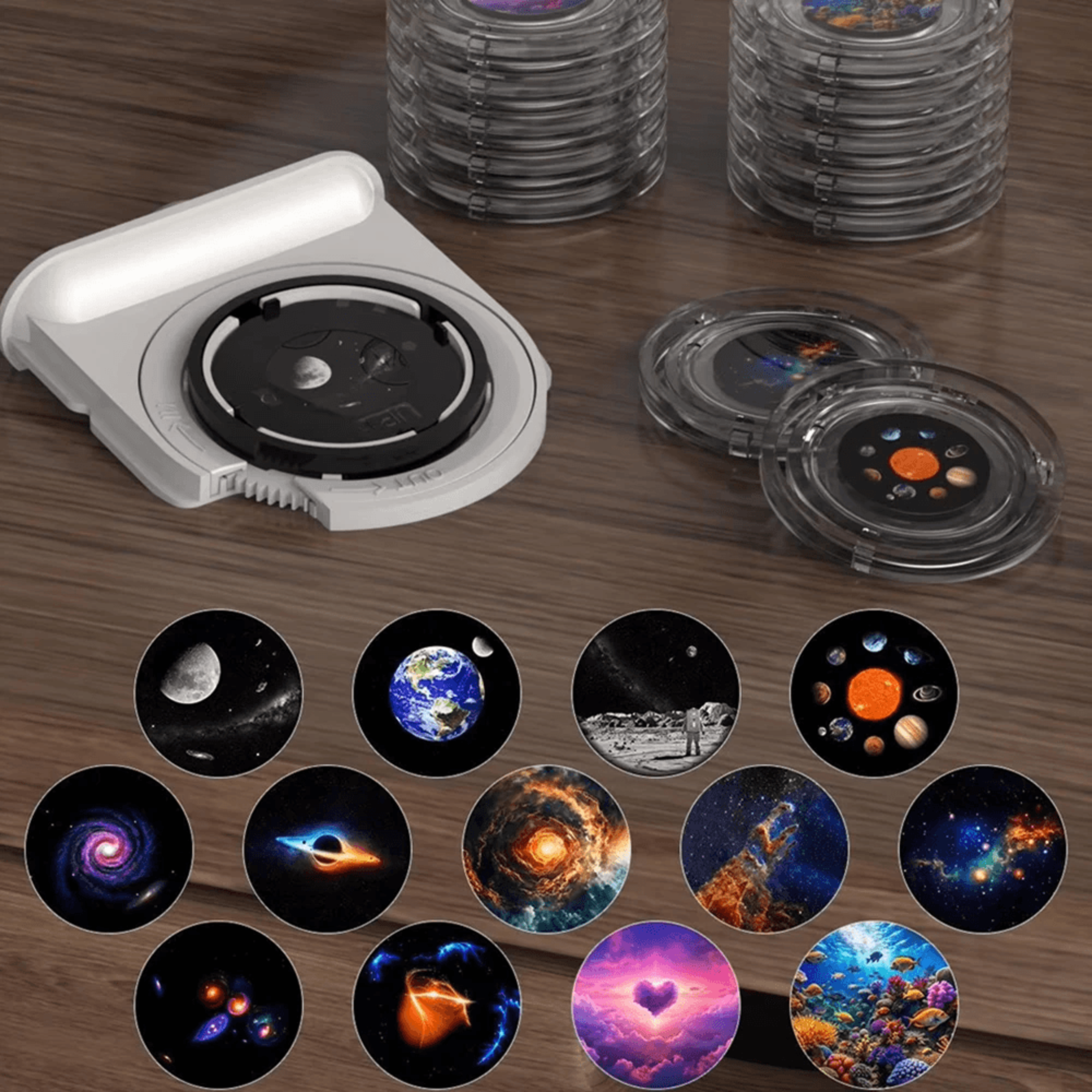 Starry Sky Projector Lamp With Bluetooth Speaker Films White Noise Alarm And Remote Control 1