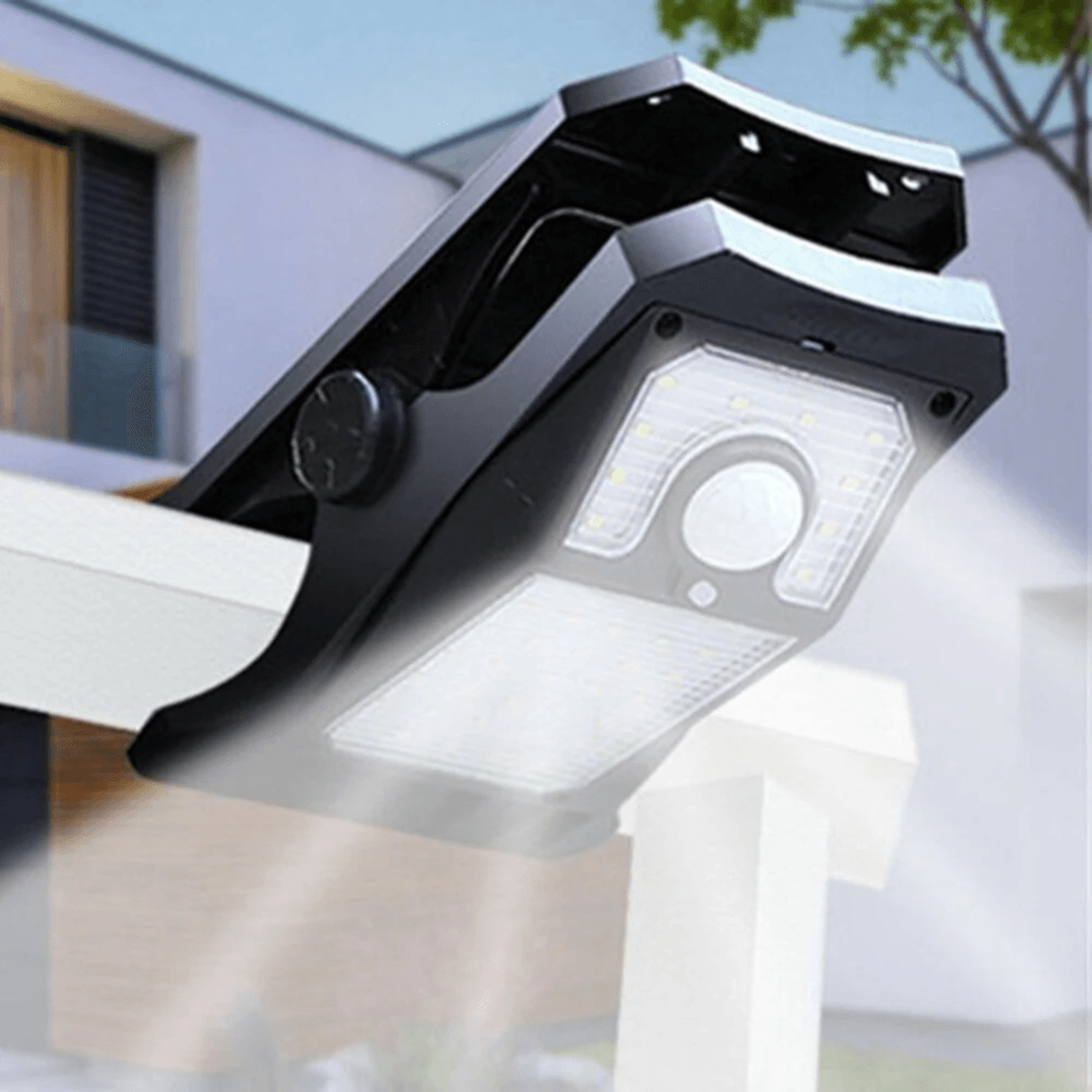 Solar Motion Sensor Outdoor Light With LEDs And Rechargeable Battery 4