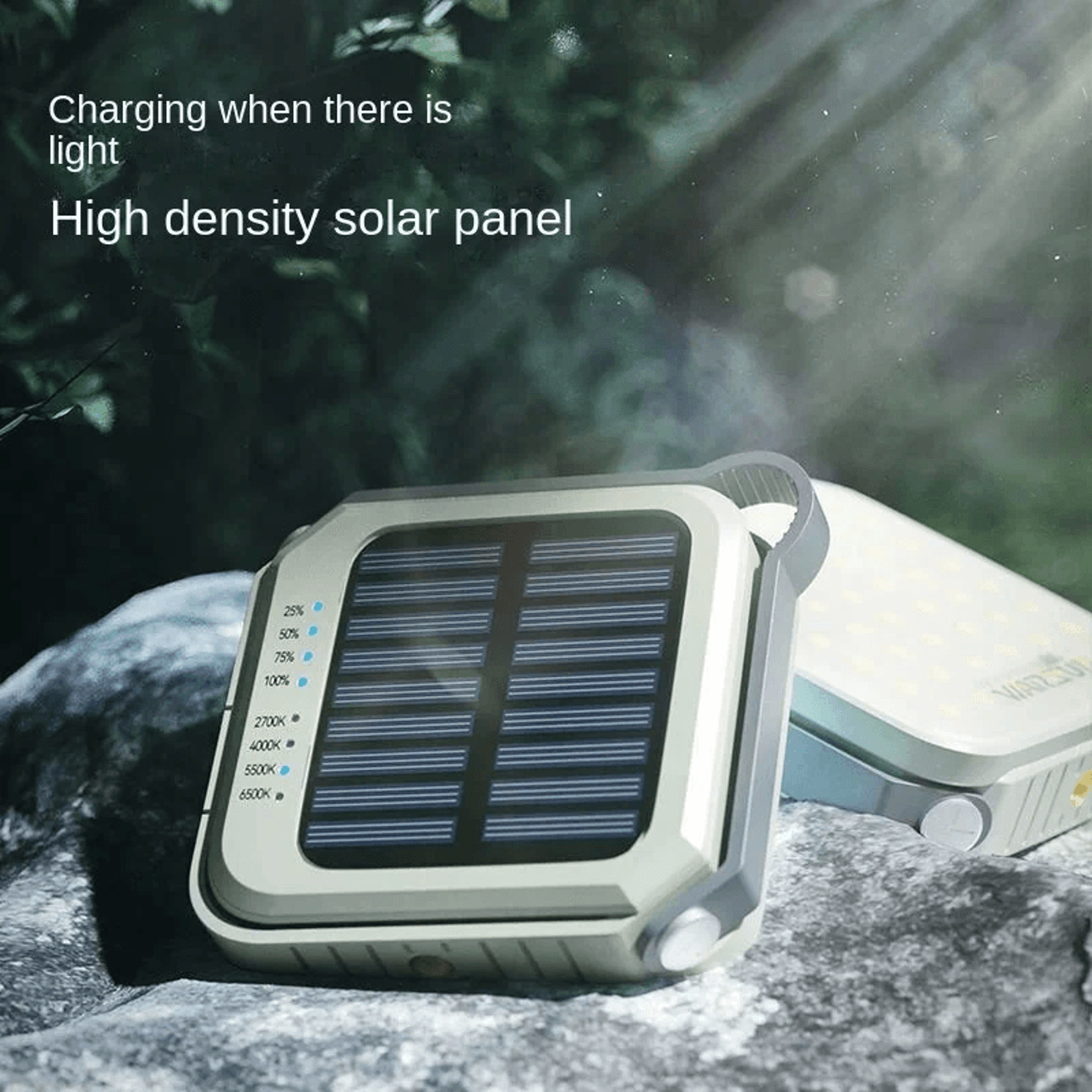 Rechargeable LED Camping Lantern With Solar Charging And Water Resistance 5