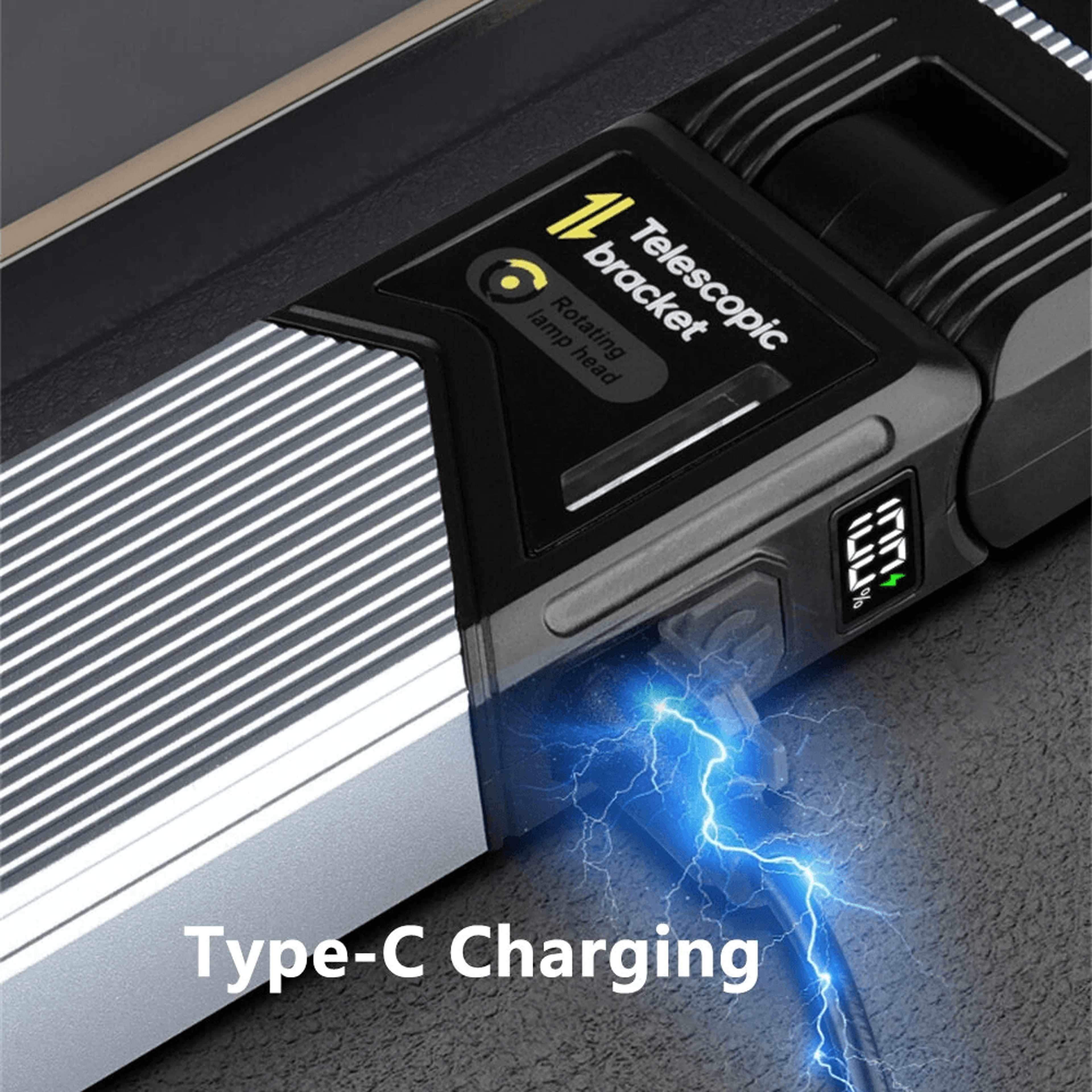 Rotatable Rechargeable LED Work Light With Folding Handheld Design 1