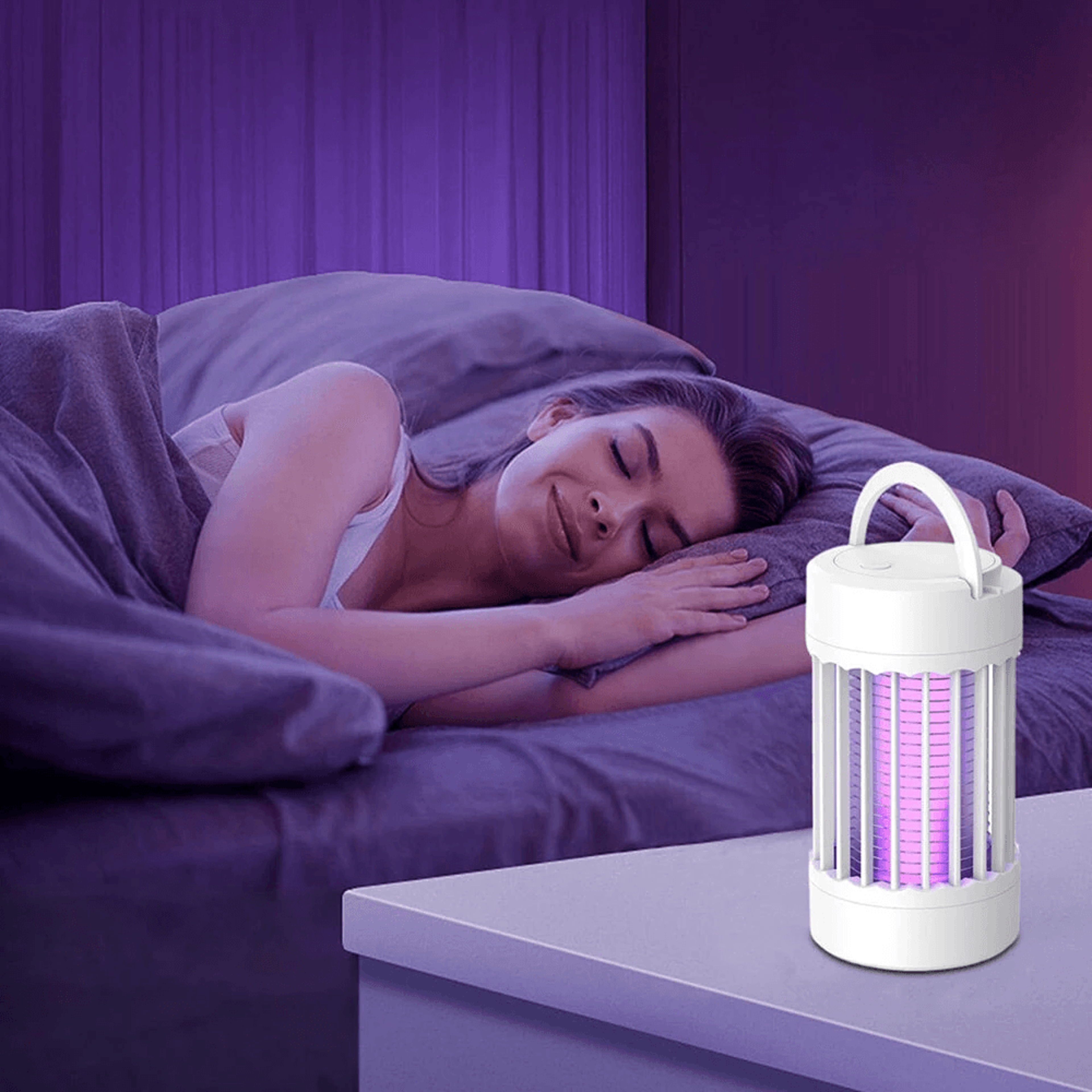 Portable USB Rechargeable Mosquito Zapper Night Light 1