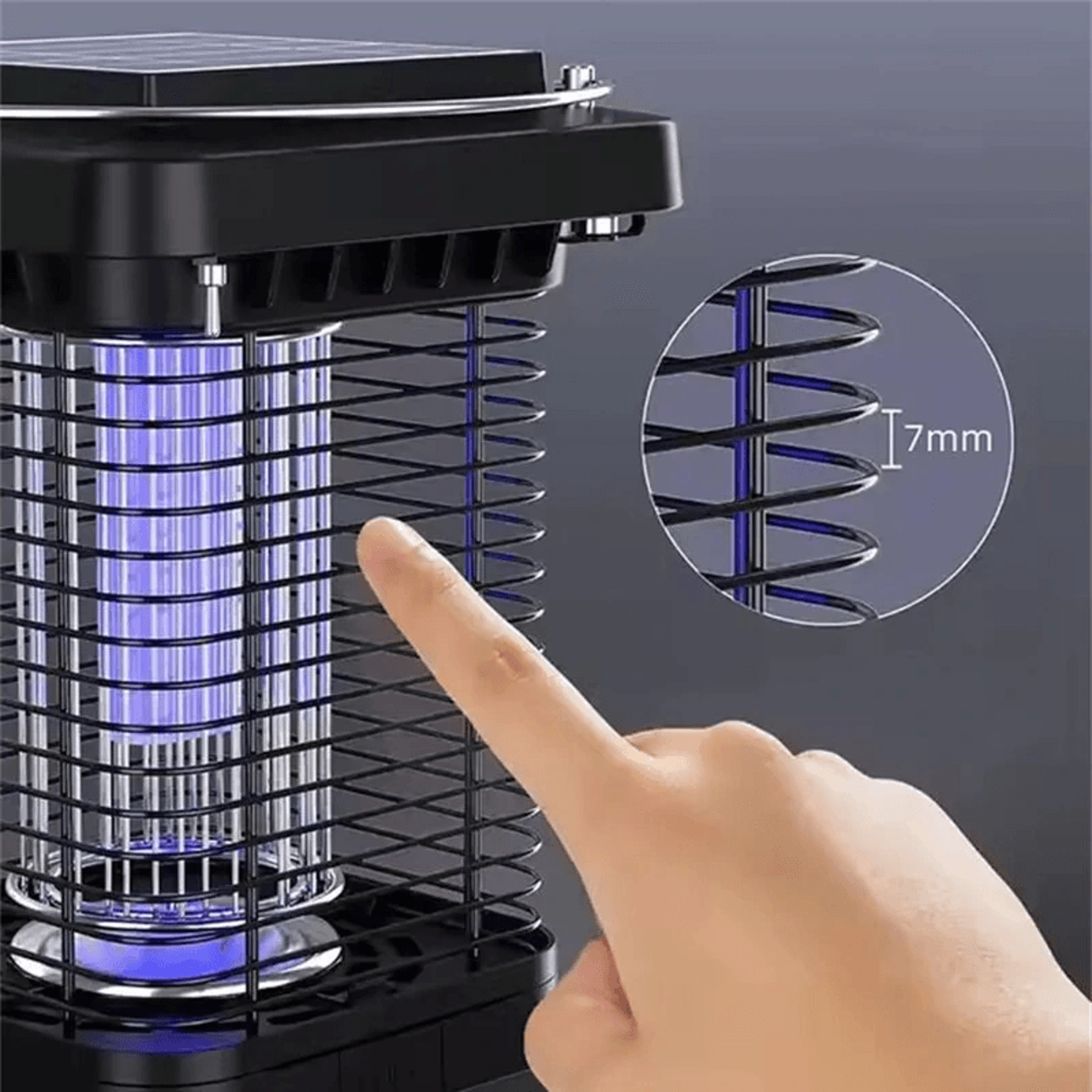 Solar Bug Zapper With Waterproof LED Light And Dual Charging 3