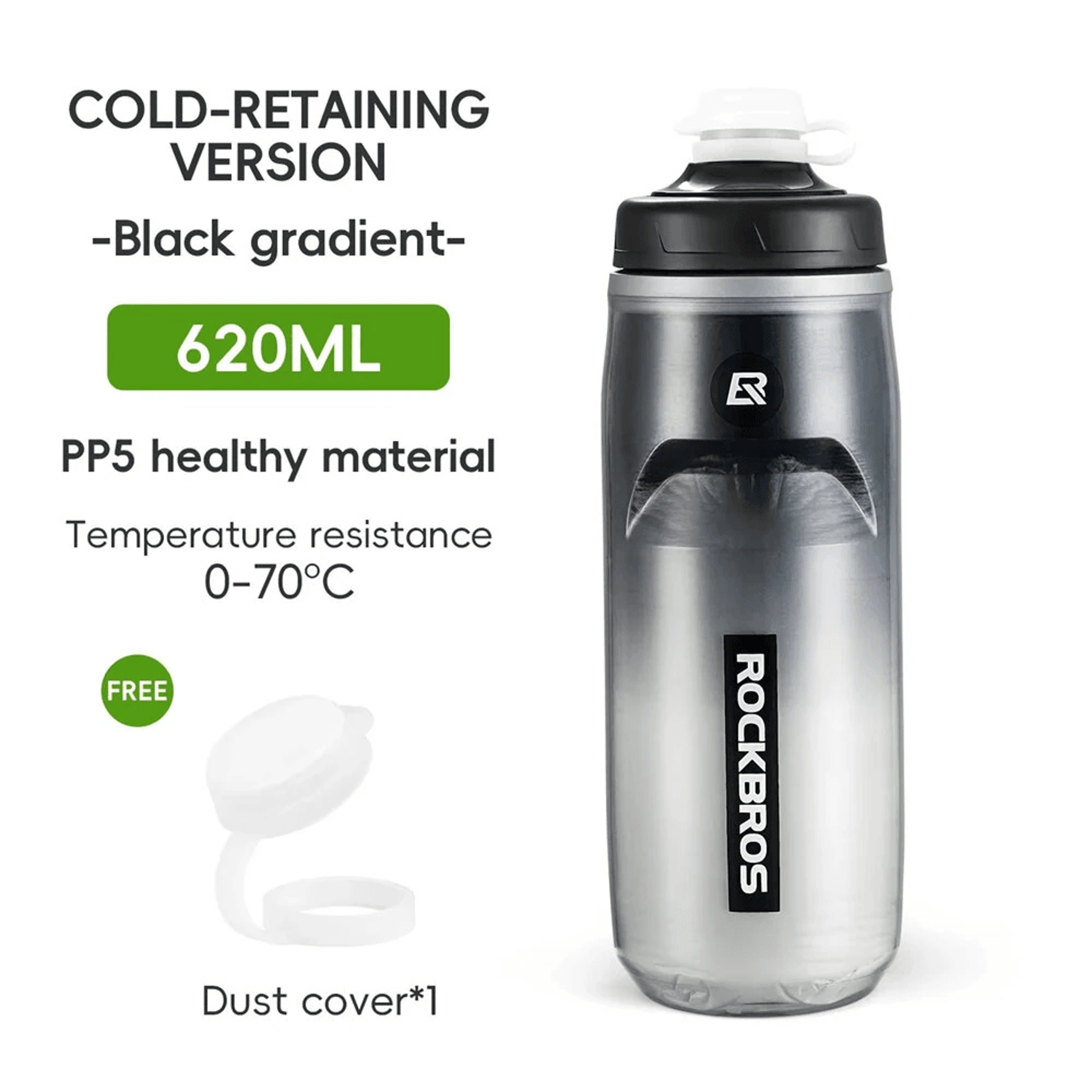 Insulated Cycling Water Bottle Fl Oz Leak Proof Sports Bottle 4