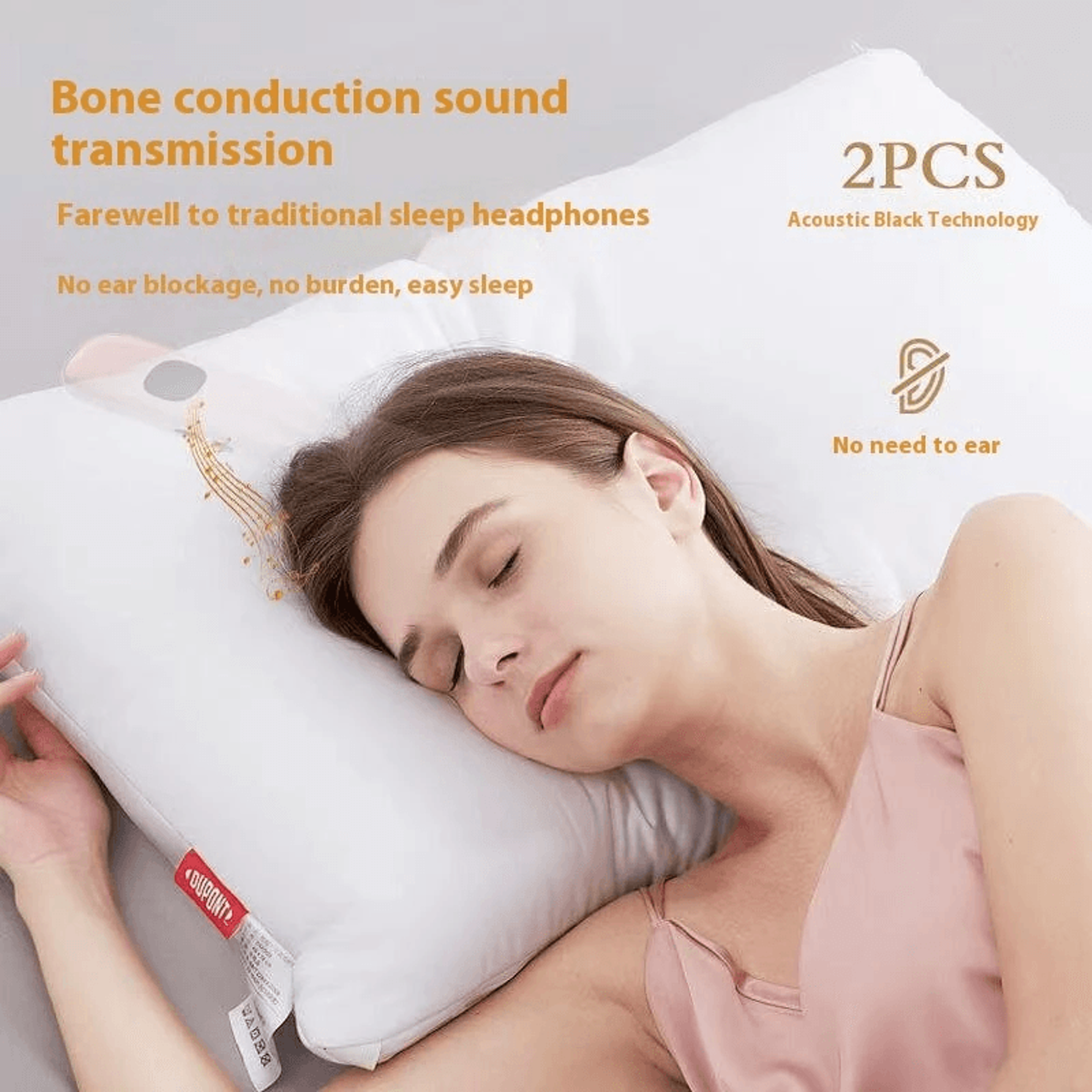 Mini Bluetooth Bone Conduction Sleep Speaker With LED Display And TF Card Playback 1