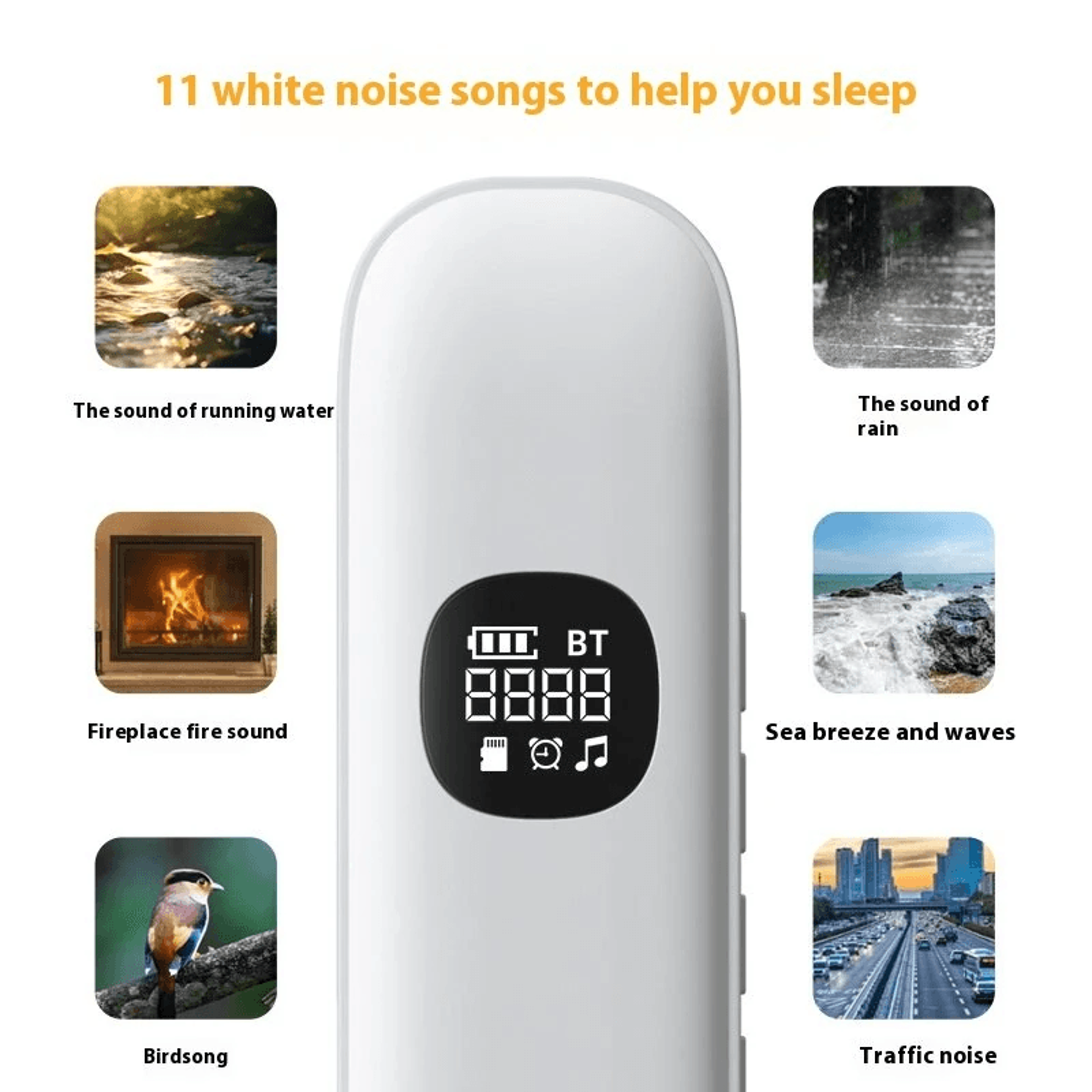 Mini Bluetooth Bone Conduction Sleep Speaker With LED Display And TF Card Playback 5