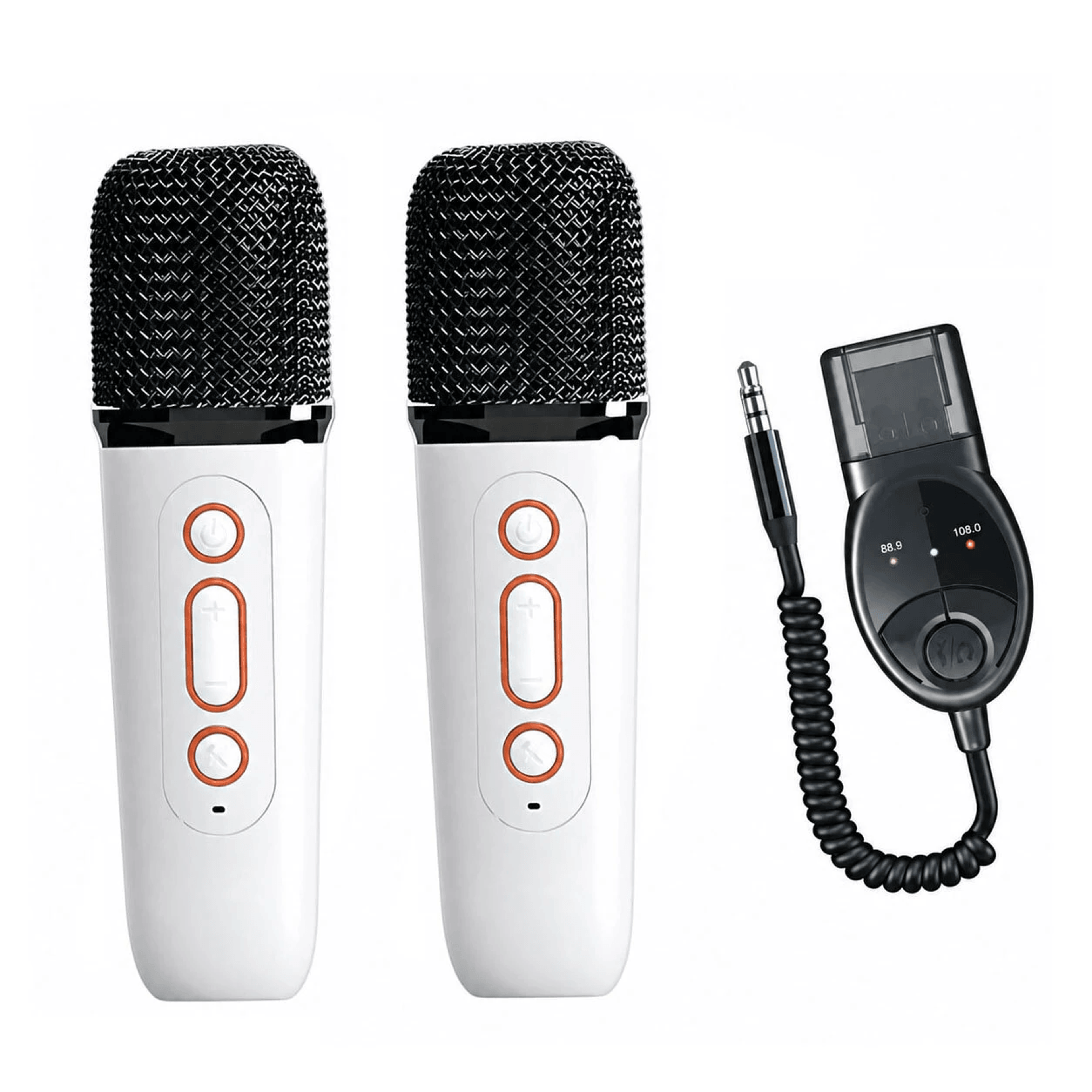 Wireless Karaoke Microphone Set With Bluetooth Receiver And Vocal Removal 7