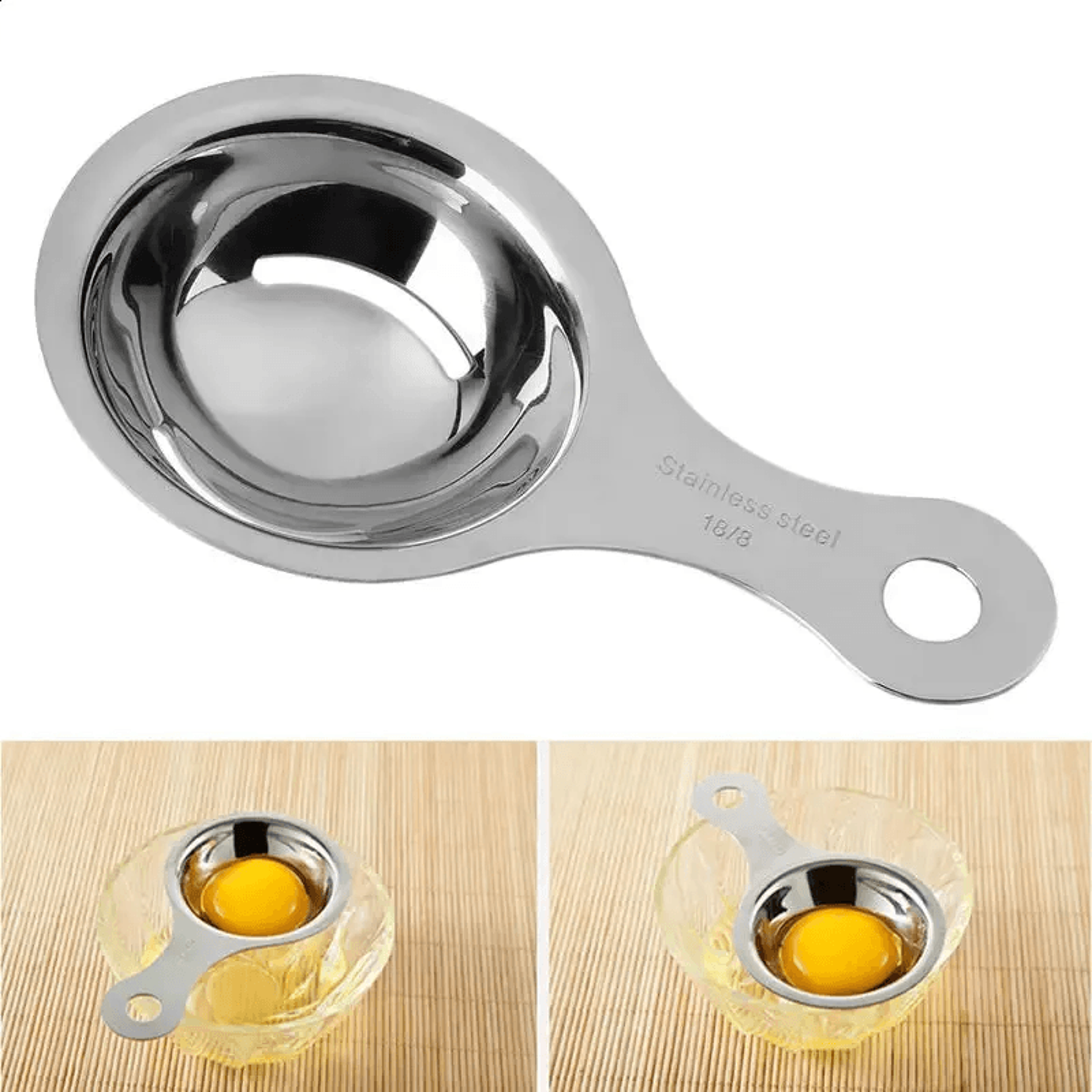 Egg White Separator Spoon With Funnel Design For Easy Yolk Separation 1