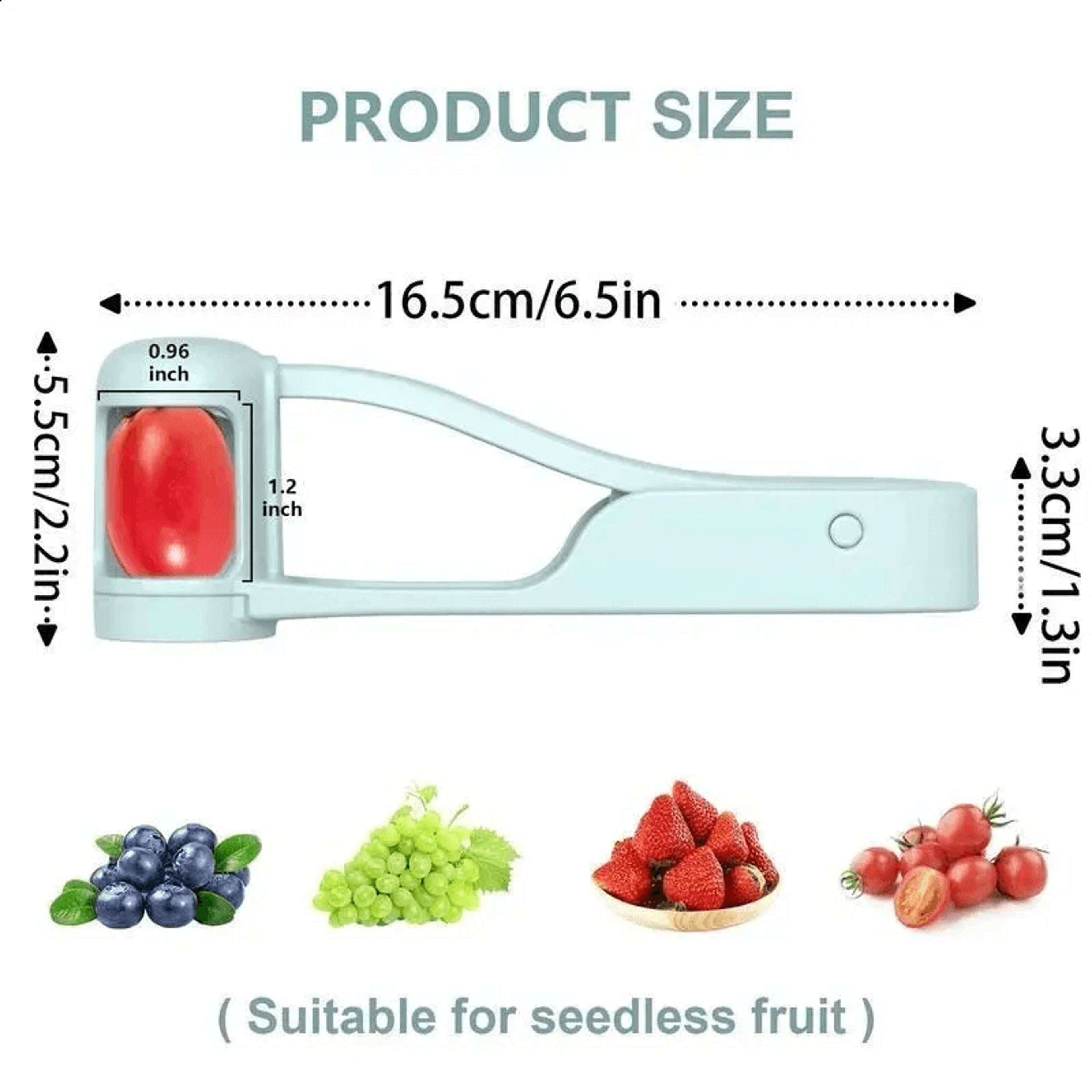 Grape And Cherry Tomato Slicer With Ergonomic Handle For Easy Fruit Cutting 5