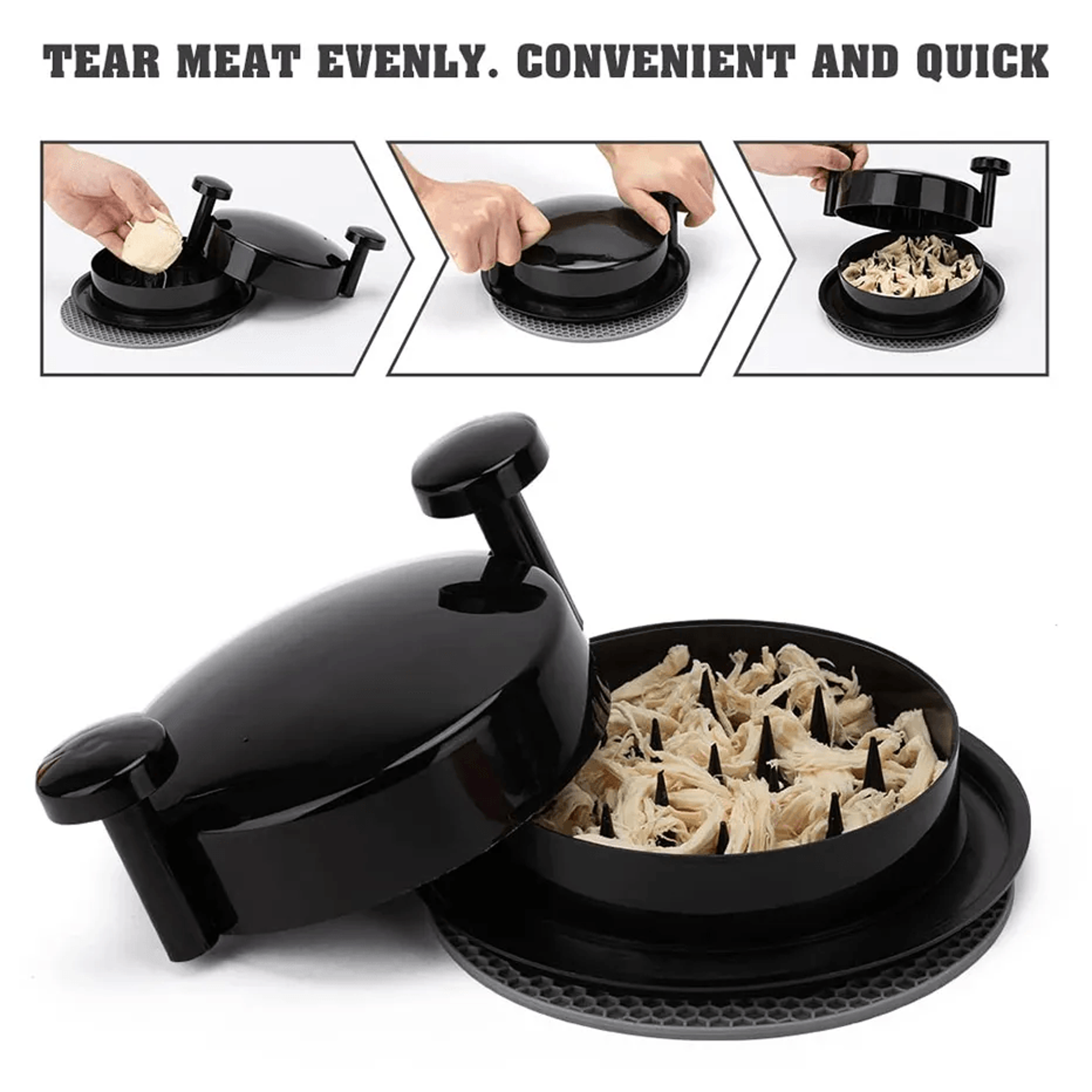 Meat Shredder Tool For Pulled Pork Chicken And Beef With Ergonomic Grip 4
