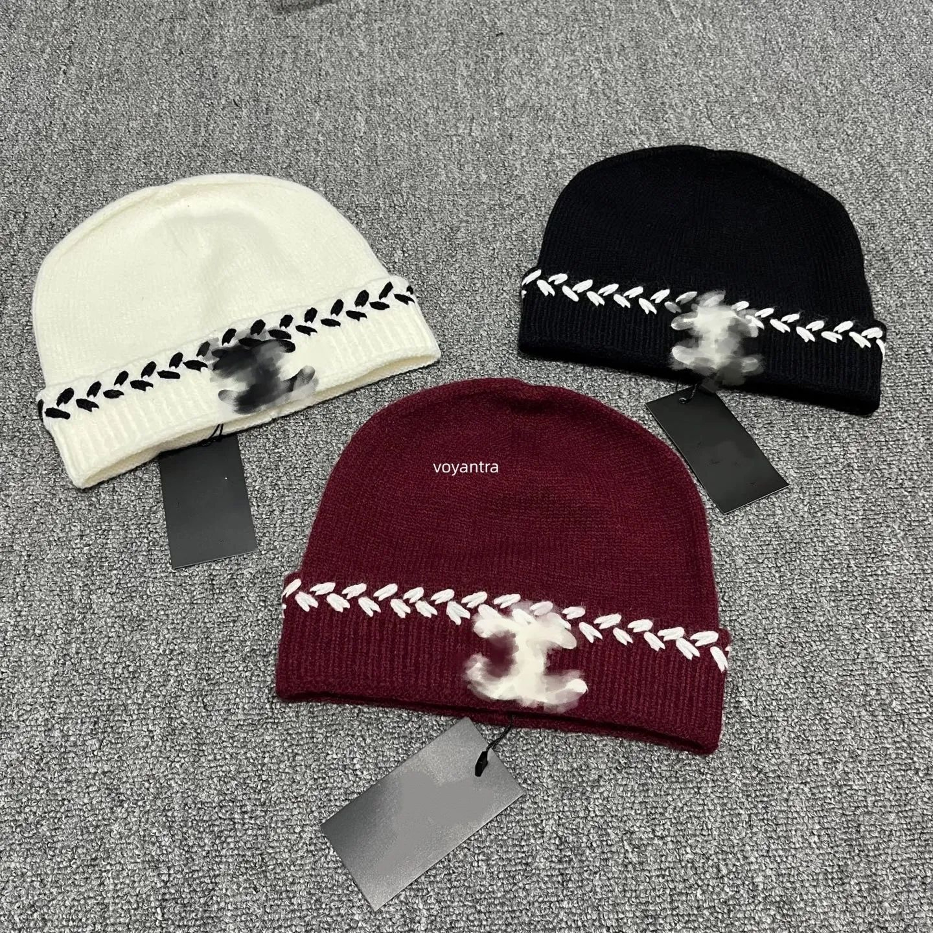 Classic Black Wool Knit Beanie Hat For Men And Women Warm Winter Skull Cap 0