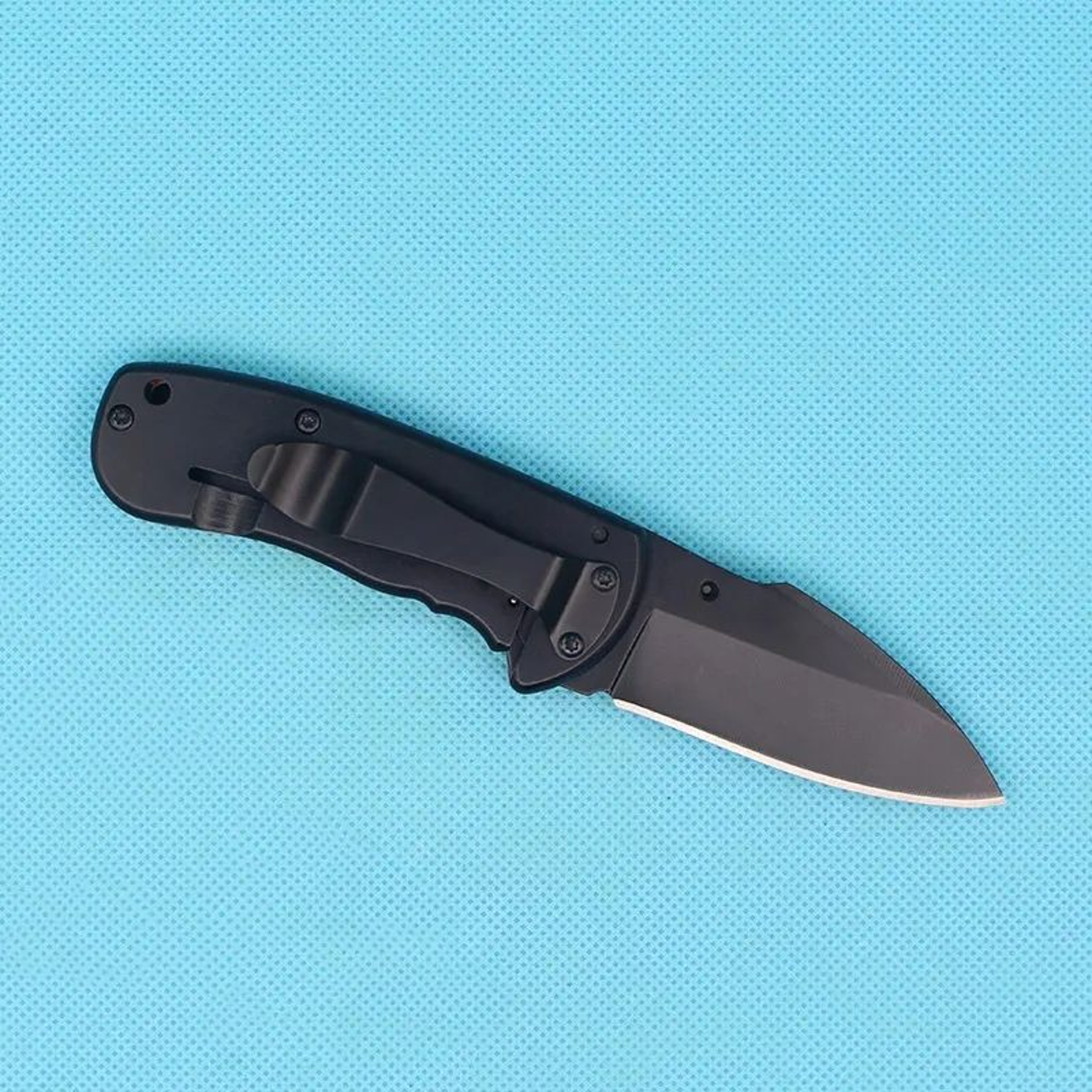 Folding Pocket Knife With Stainless Steel Blade And Wood Handle 1