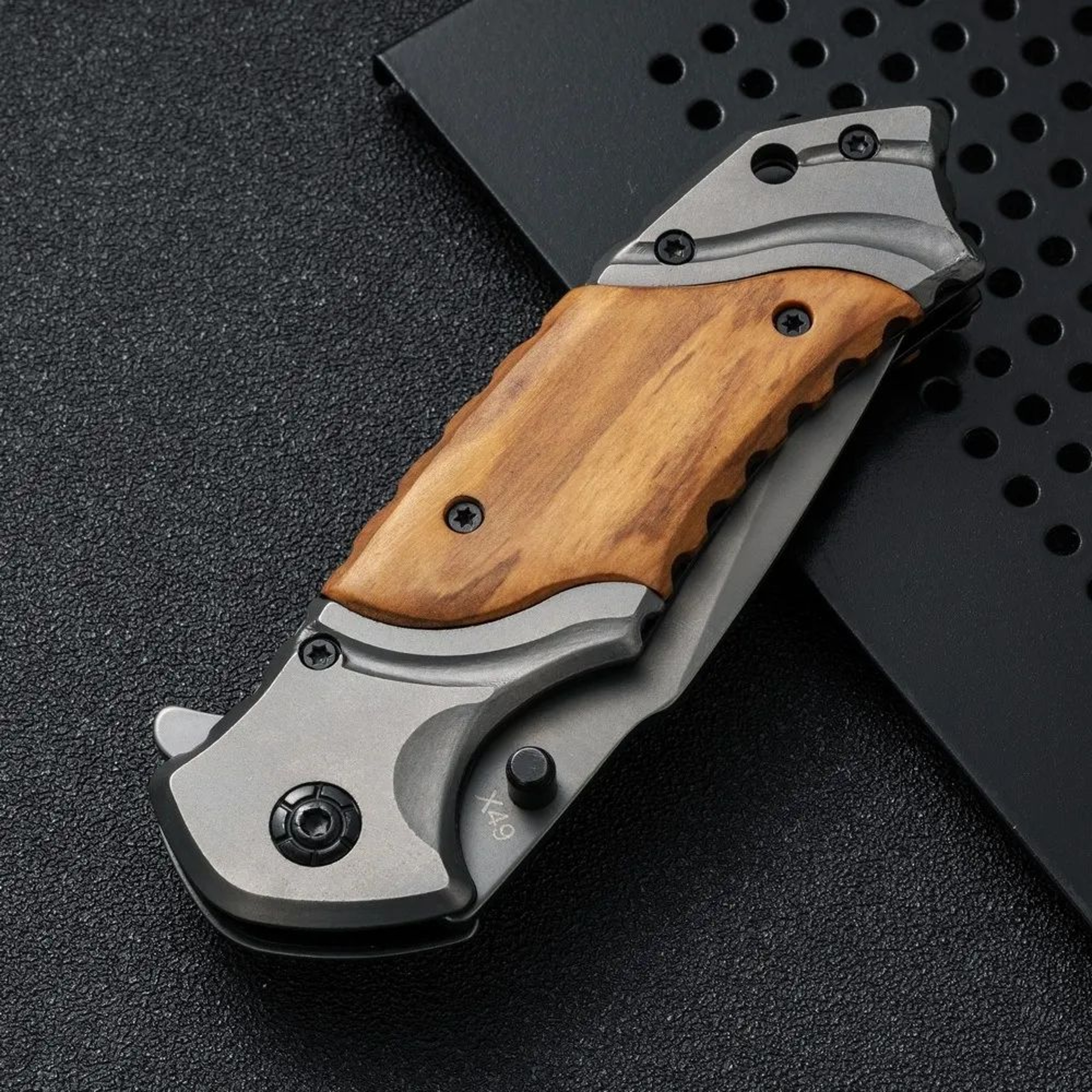 Outdoor Fixed Blade Camping Knife With Steel Blade And Handle 4