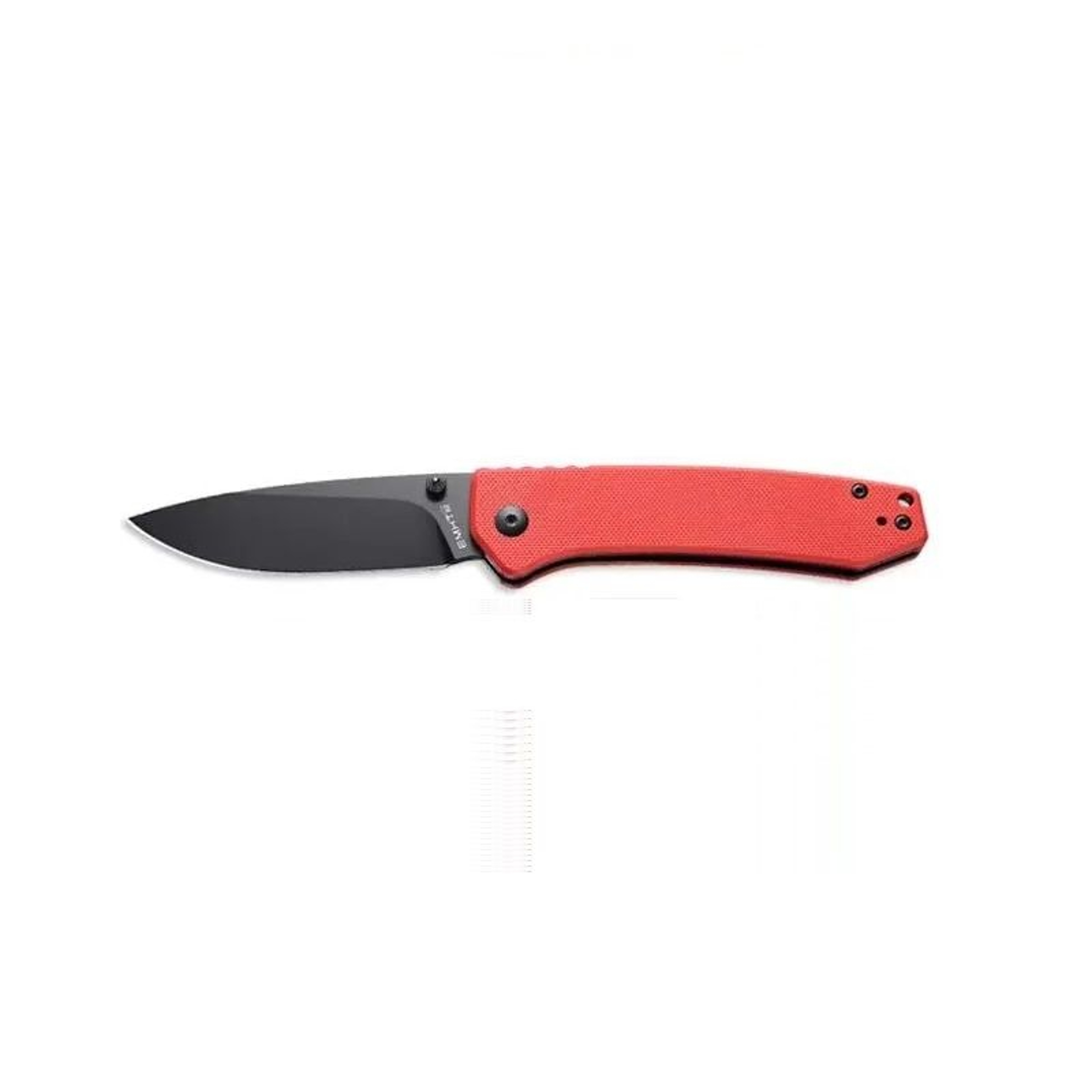 EDC Folding Pocket Knife With Steel Blade And Red Handle For Camping 0