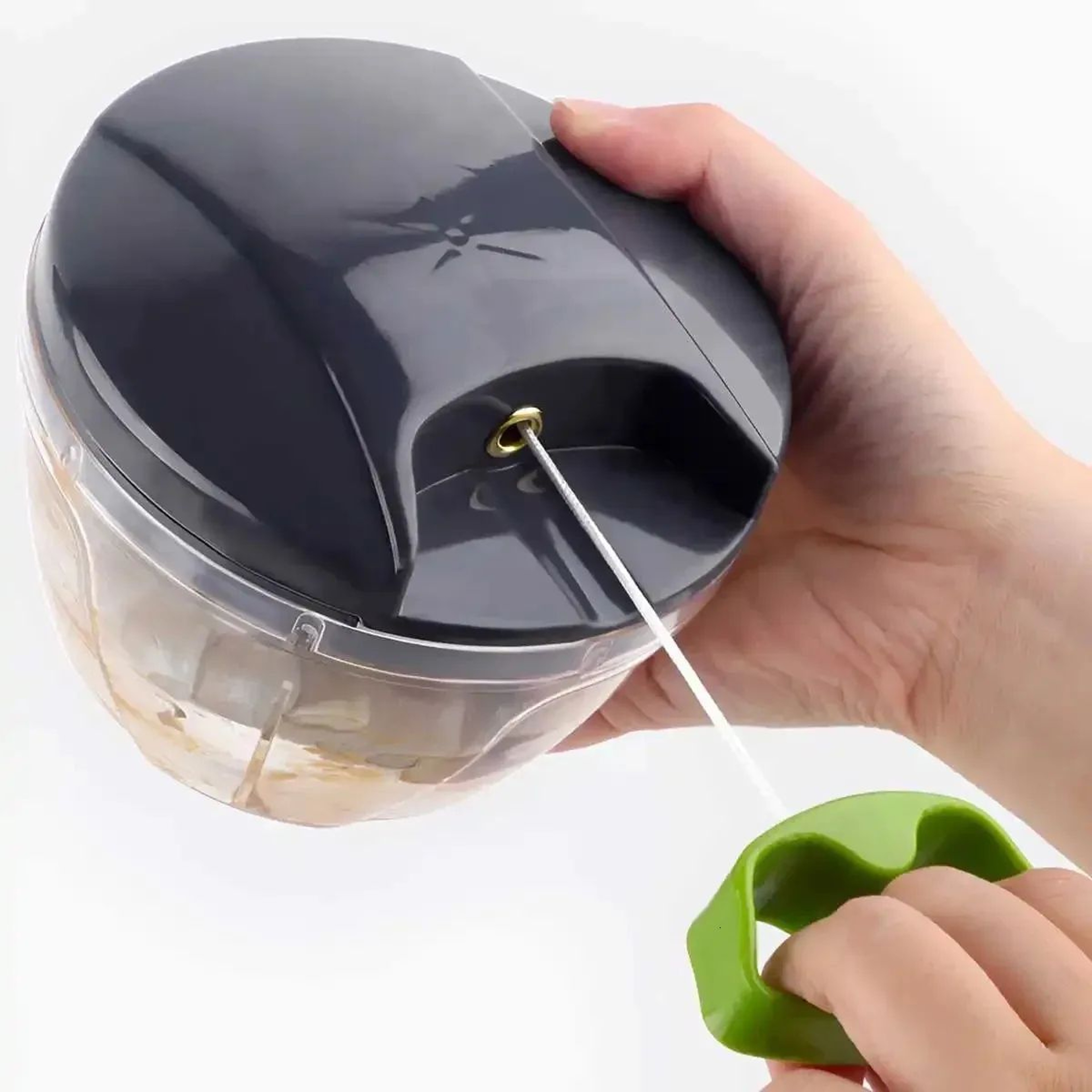 Manual Food Chopper With Pull String For Vegetables Garlic Onions And Herbs 0