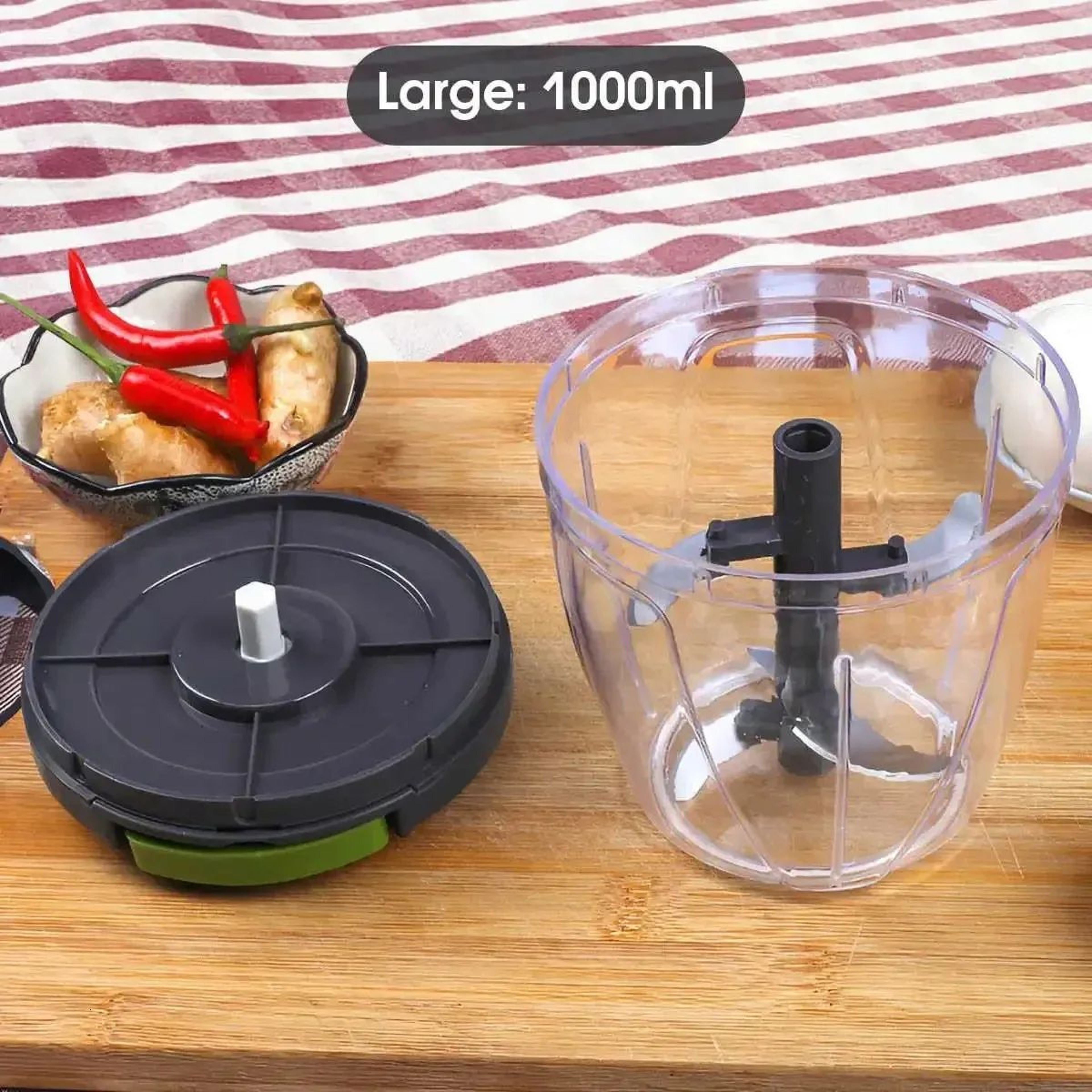 Manual Food Chopper With Pull String For Vegetables Garlic Onions And Herbs 6