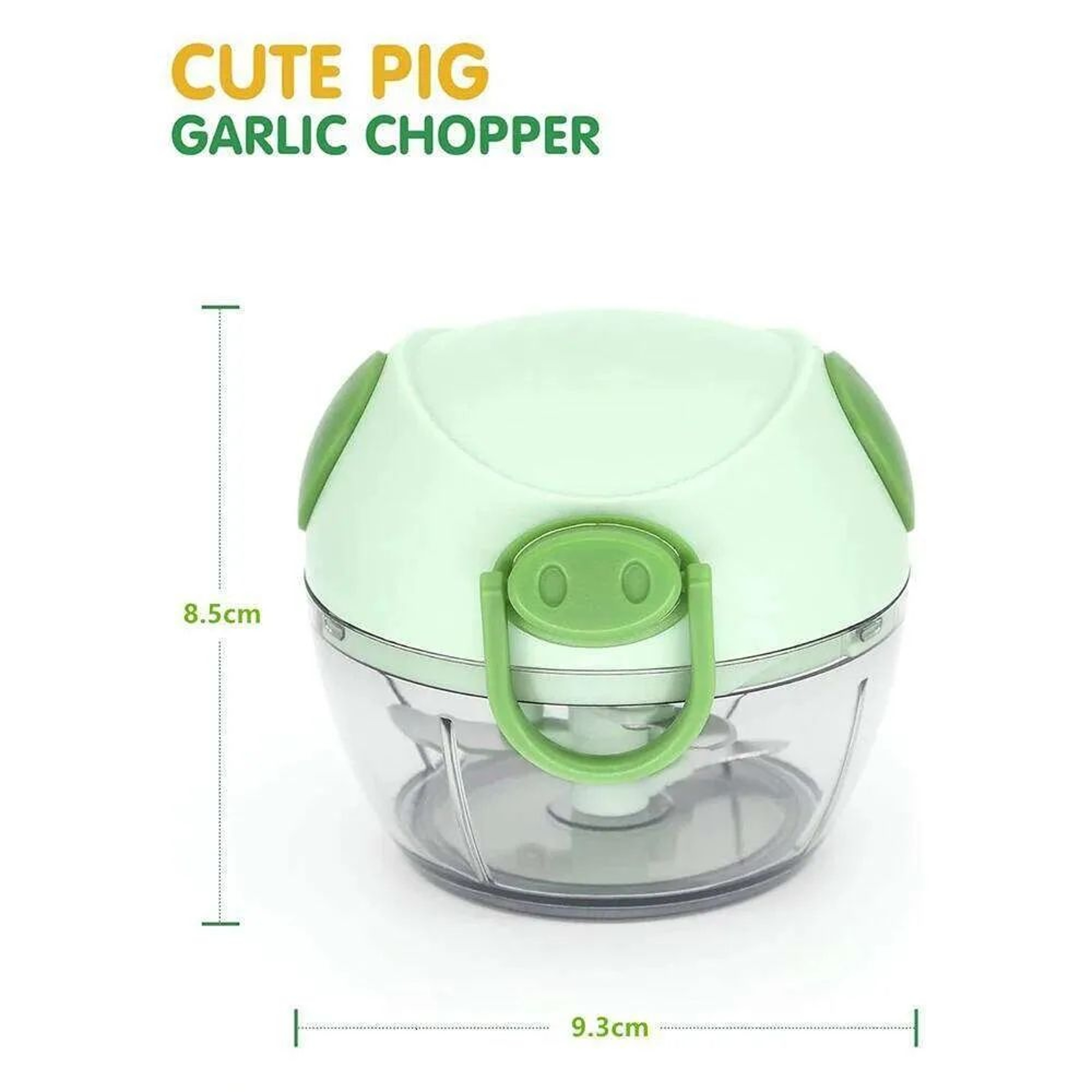 Manual Pull String Vegetable Chopper With Stainless Steel Blades And Food Container 5