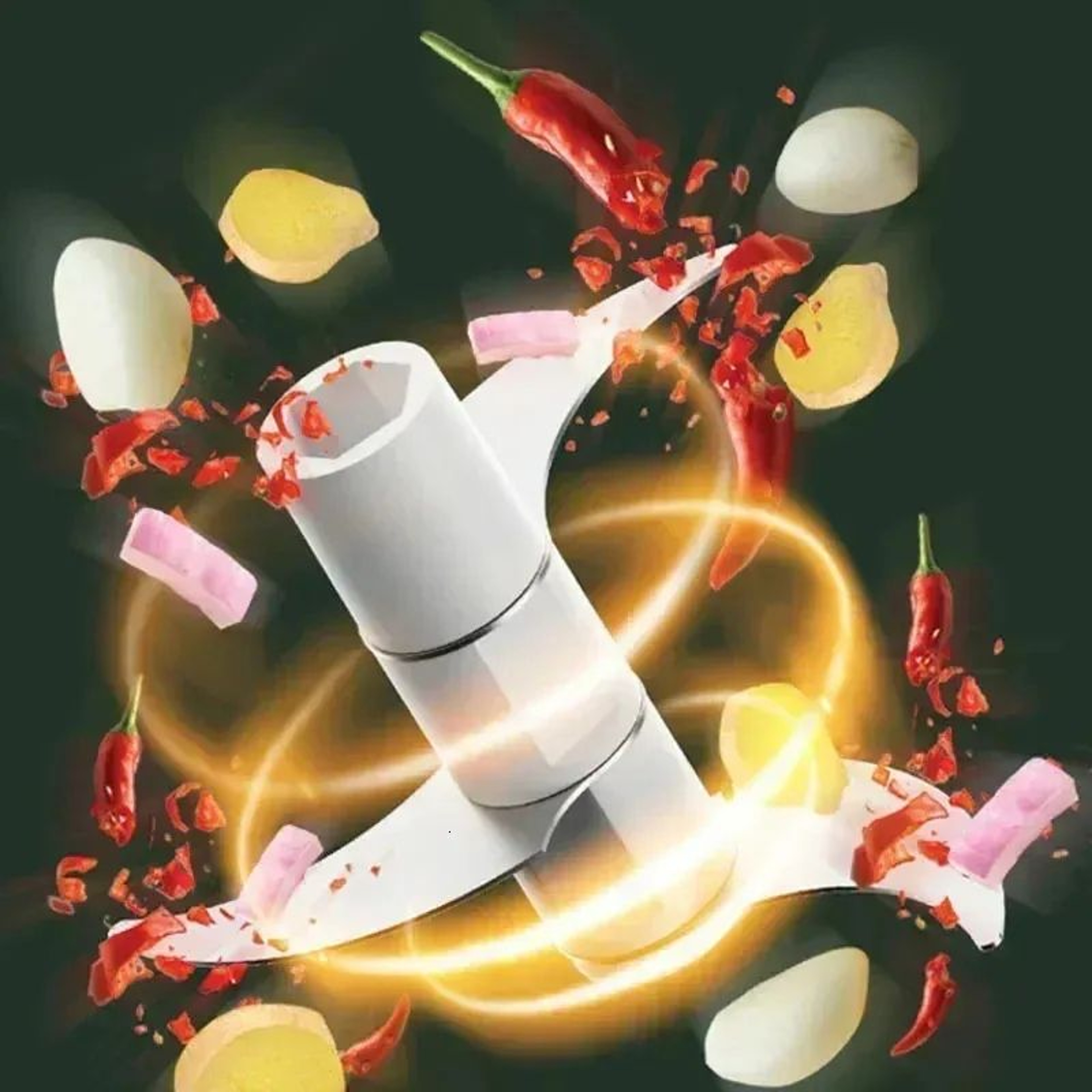 Multifunctional Vegetable Chopper With Alloy Blades For Garlic Mincing And Food Preparation 4