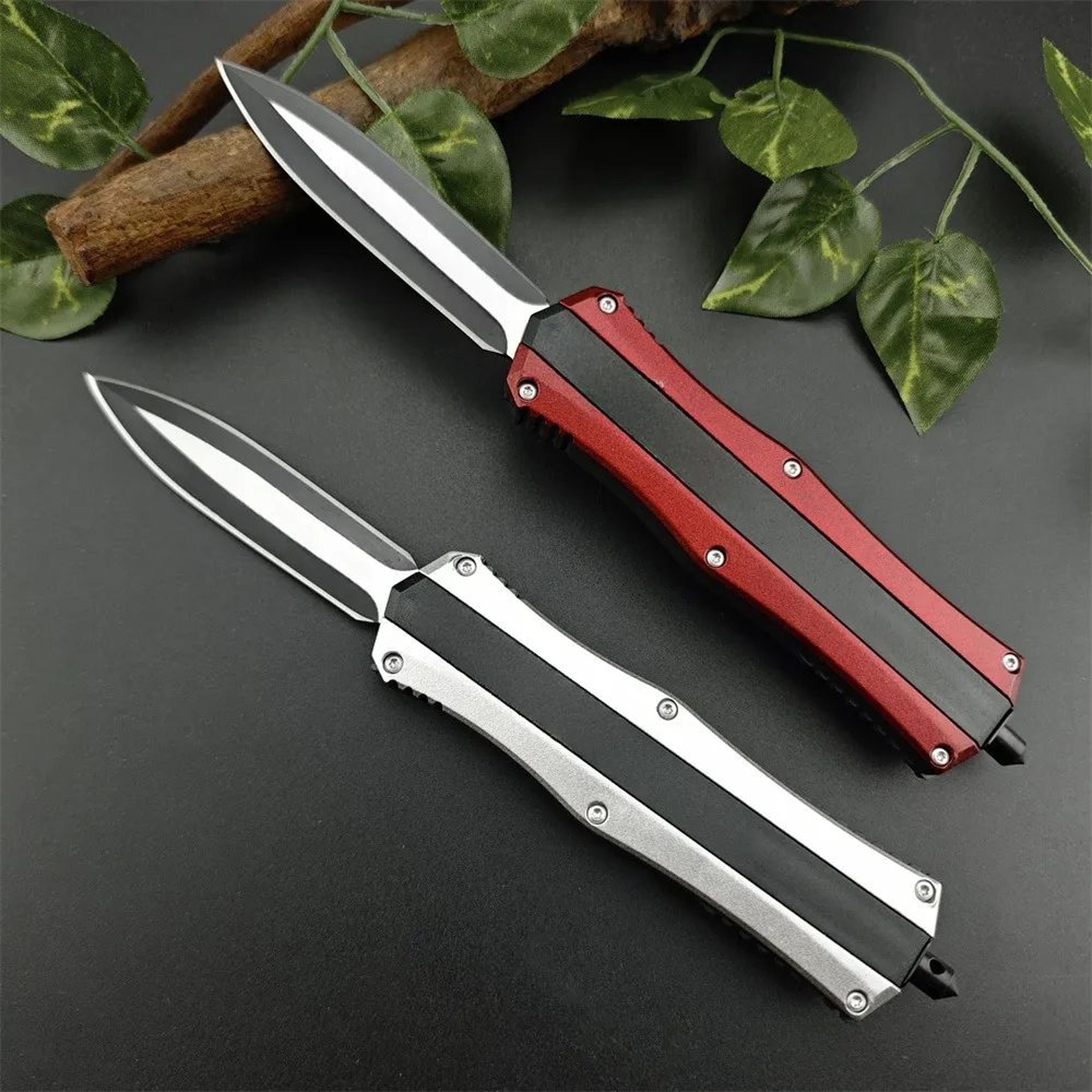 Tactical Assisted Pocket Knife With Black Rubber Handle For Outdoor Use 5