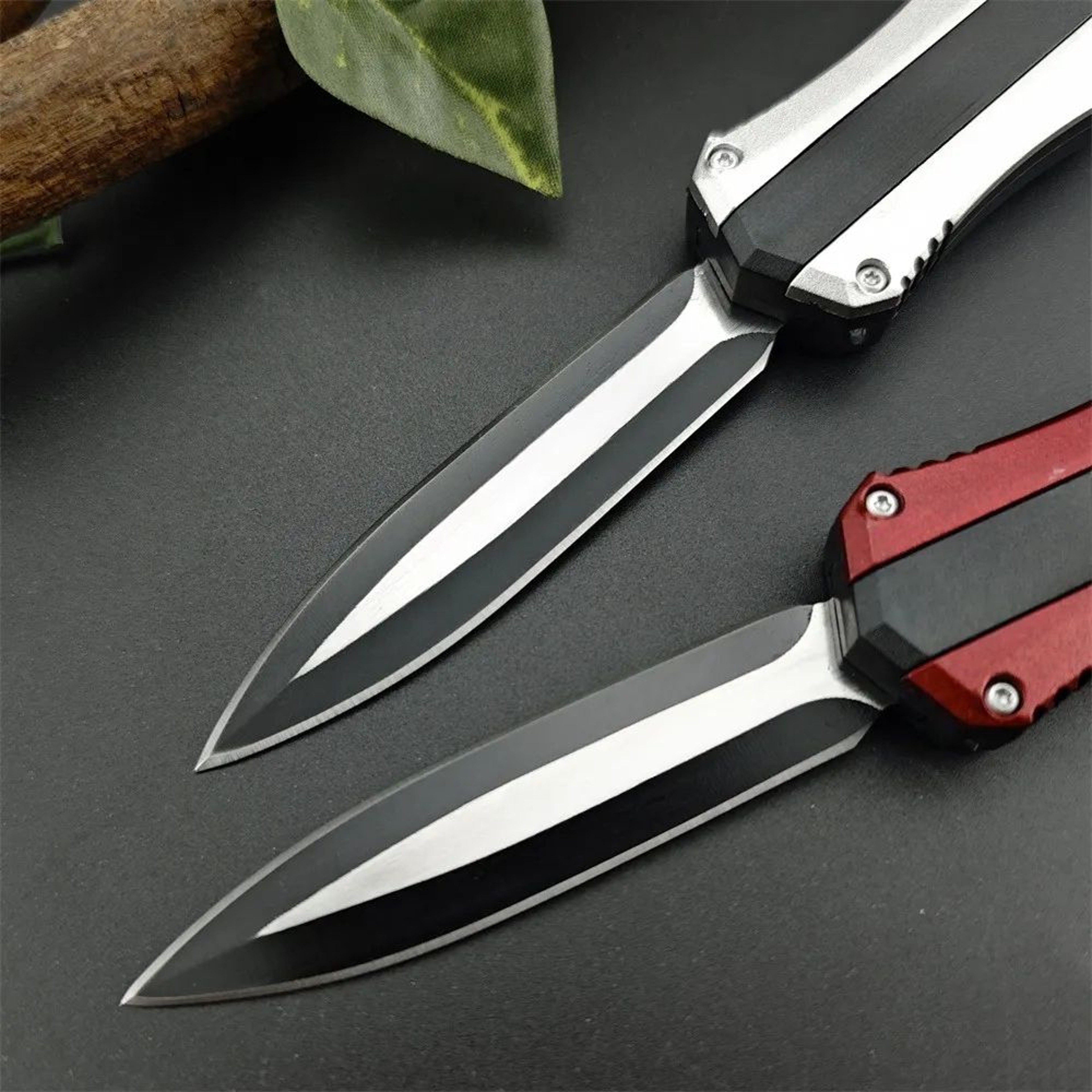 Tactical Assisted Pocket Knife With Black Rubber Handle For Outdoor Use 2