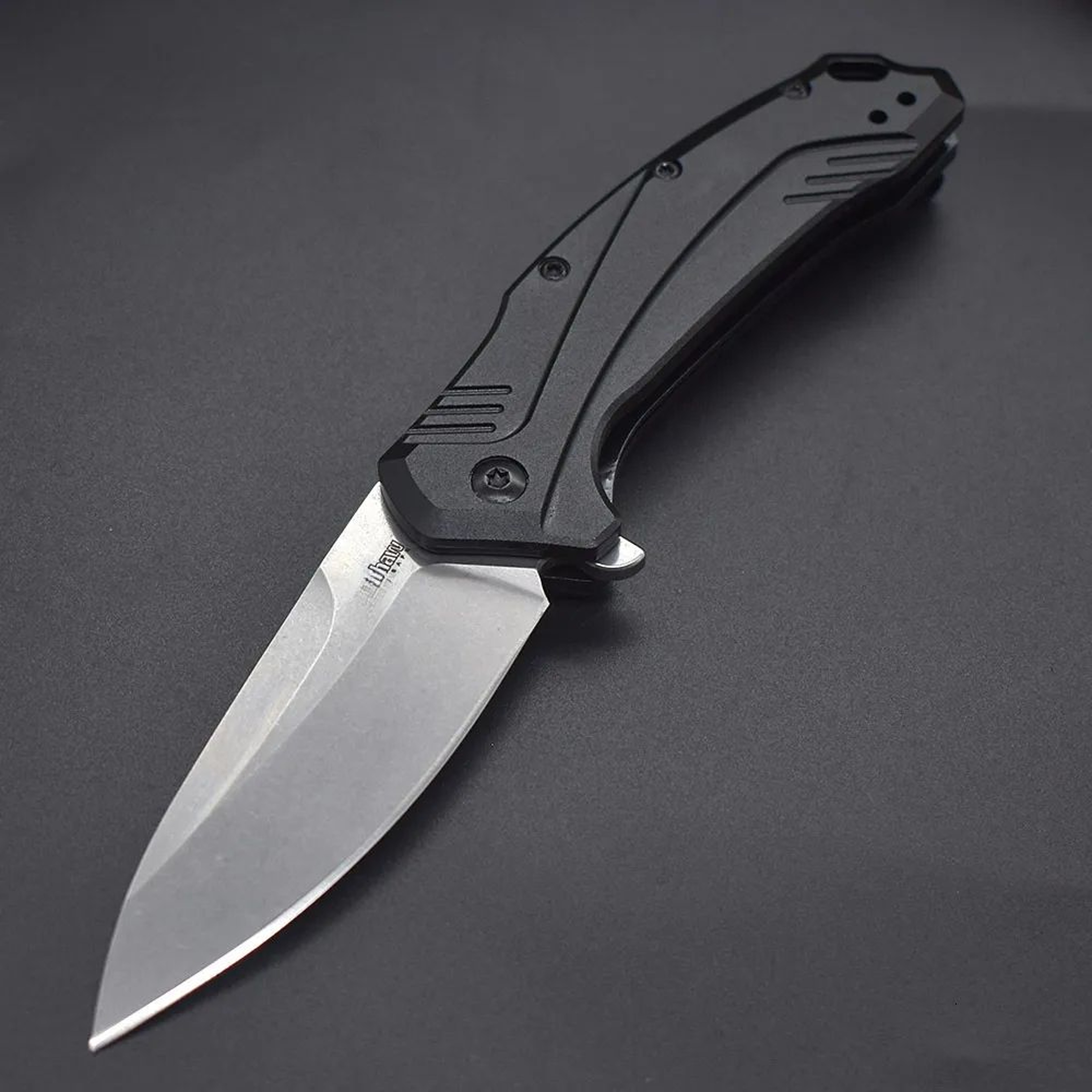 Folding Pocket Knife With Steel Blade And Aluminum Handle 4
