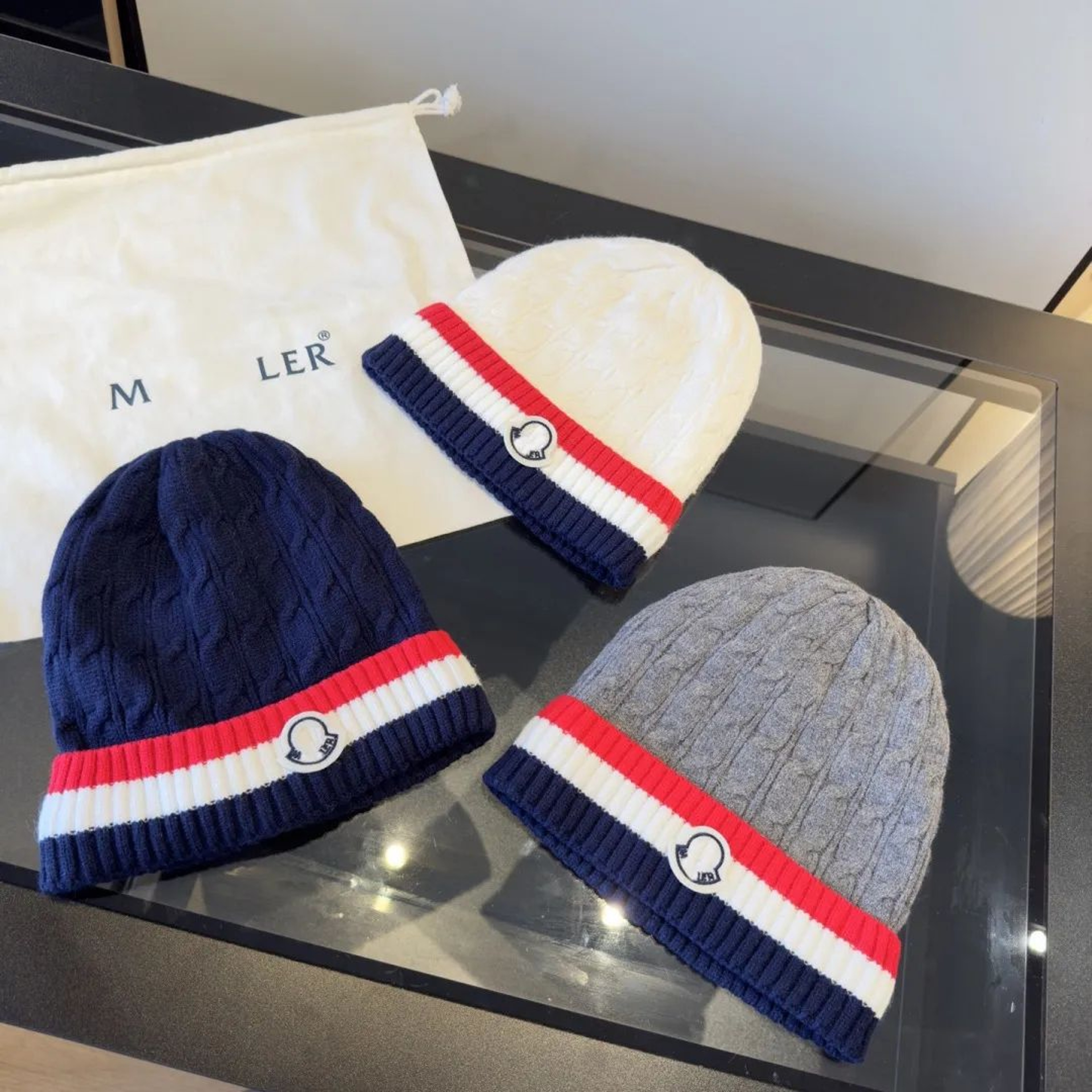 Unisex Cable Knit Beanie Hat Soft Cotton Blend Winter Cap For Men And Women 0
