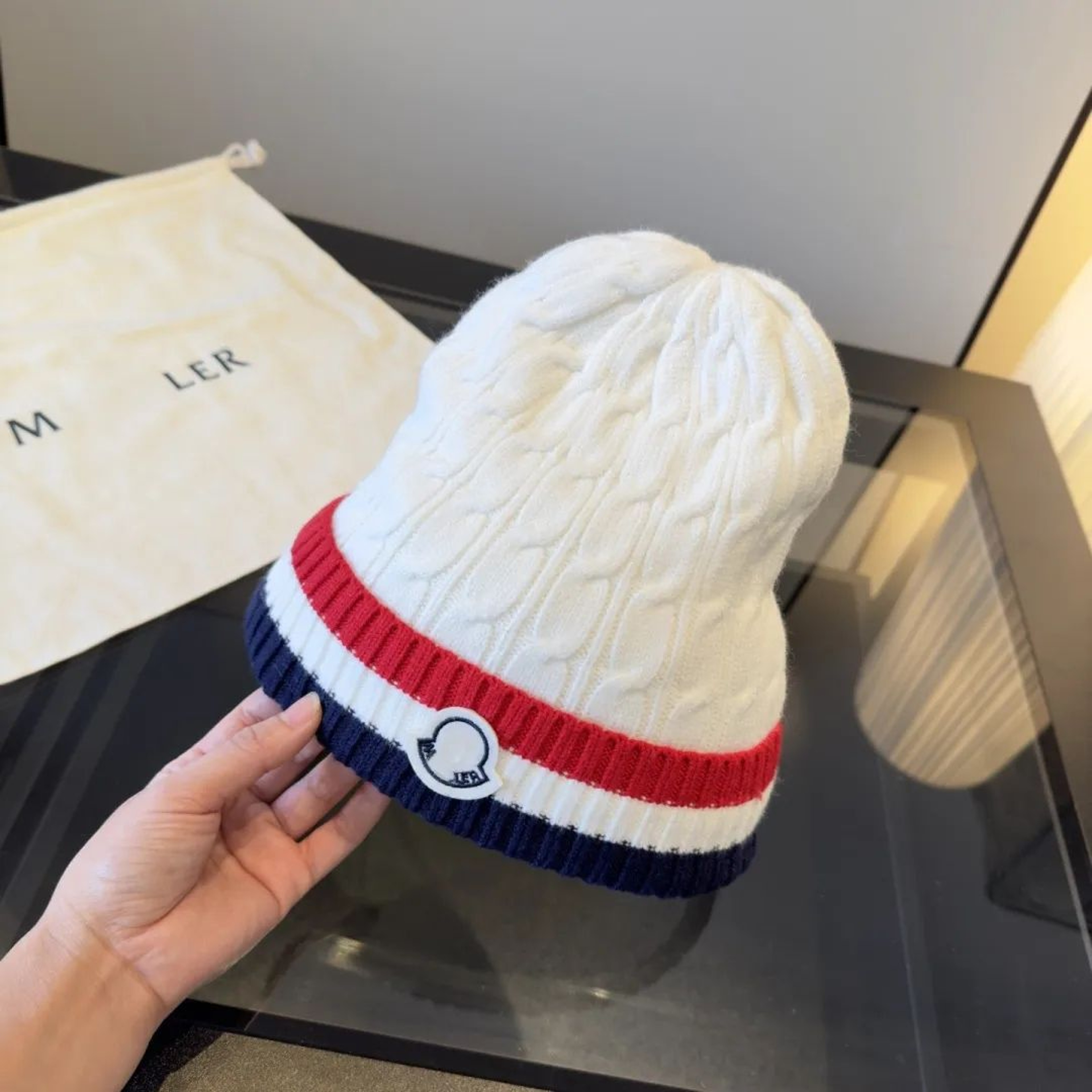 Unisex Cable Knit Beanie Hat Soft Cotton Blend Winter Cap For Men And Women 3