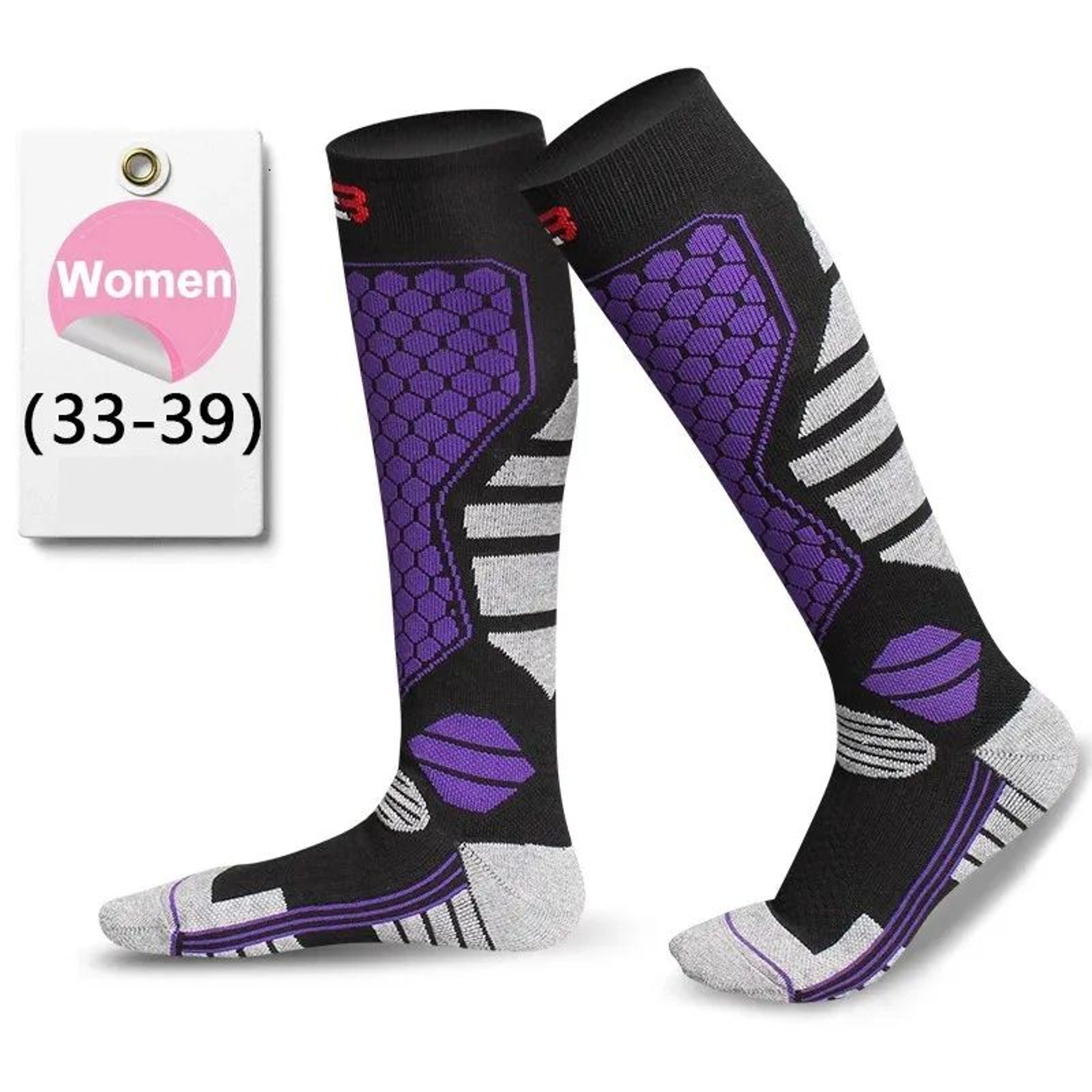 Winter Warm Ski Socks Thickened Unisex Socks For Skiing And Hiking 12