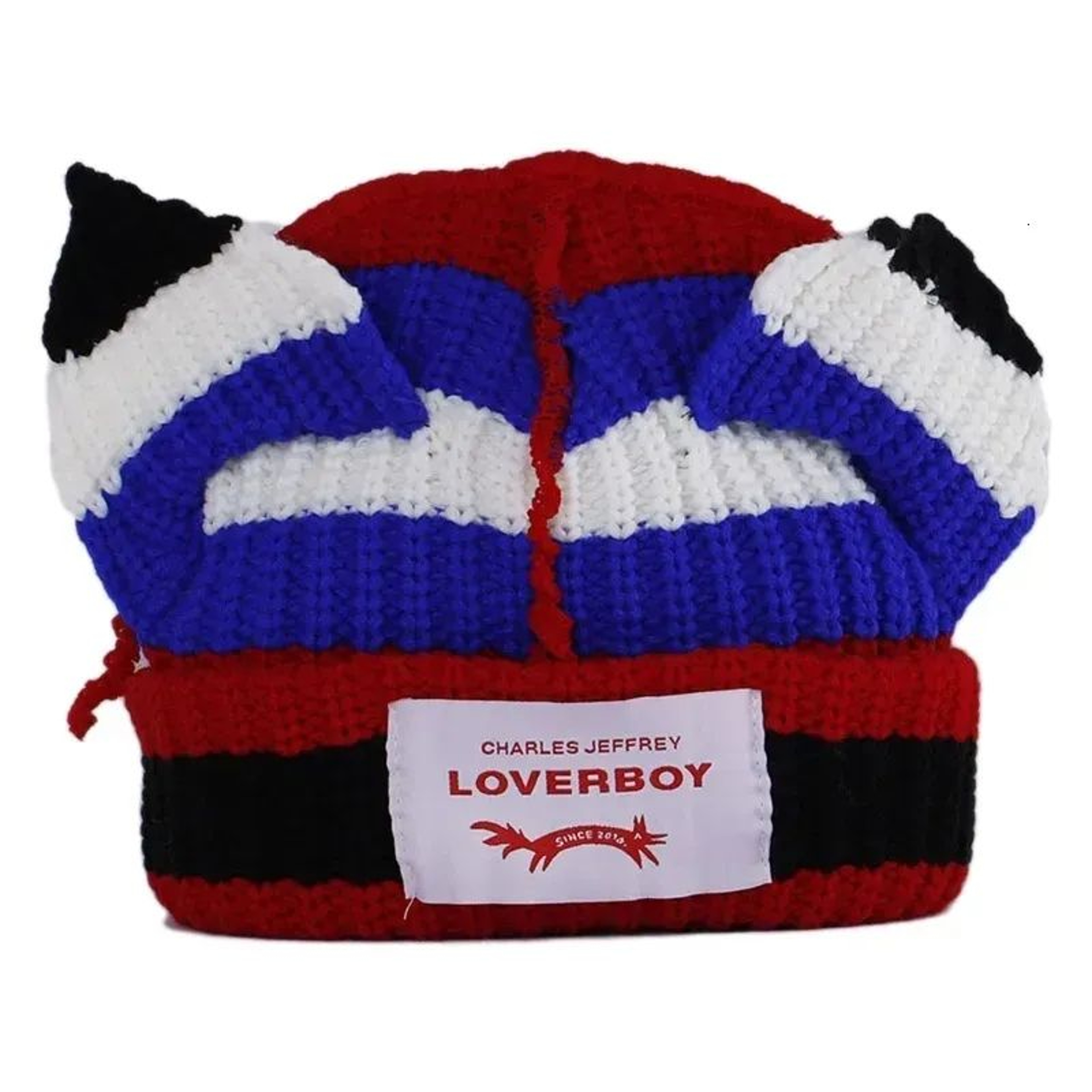 Cat Ear Knit Beanie Hat Double Layer Warm Winter Skull Cap For Men And Women 0